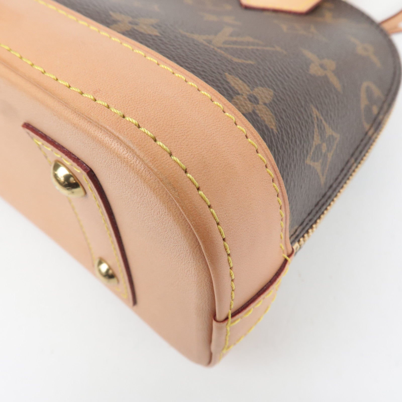 Louis Vuitton Monogram Alma BB 2Way Handbag M53152 SN4270 *Strap, Key Lock, Clochette