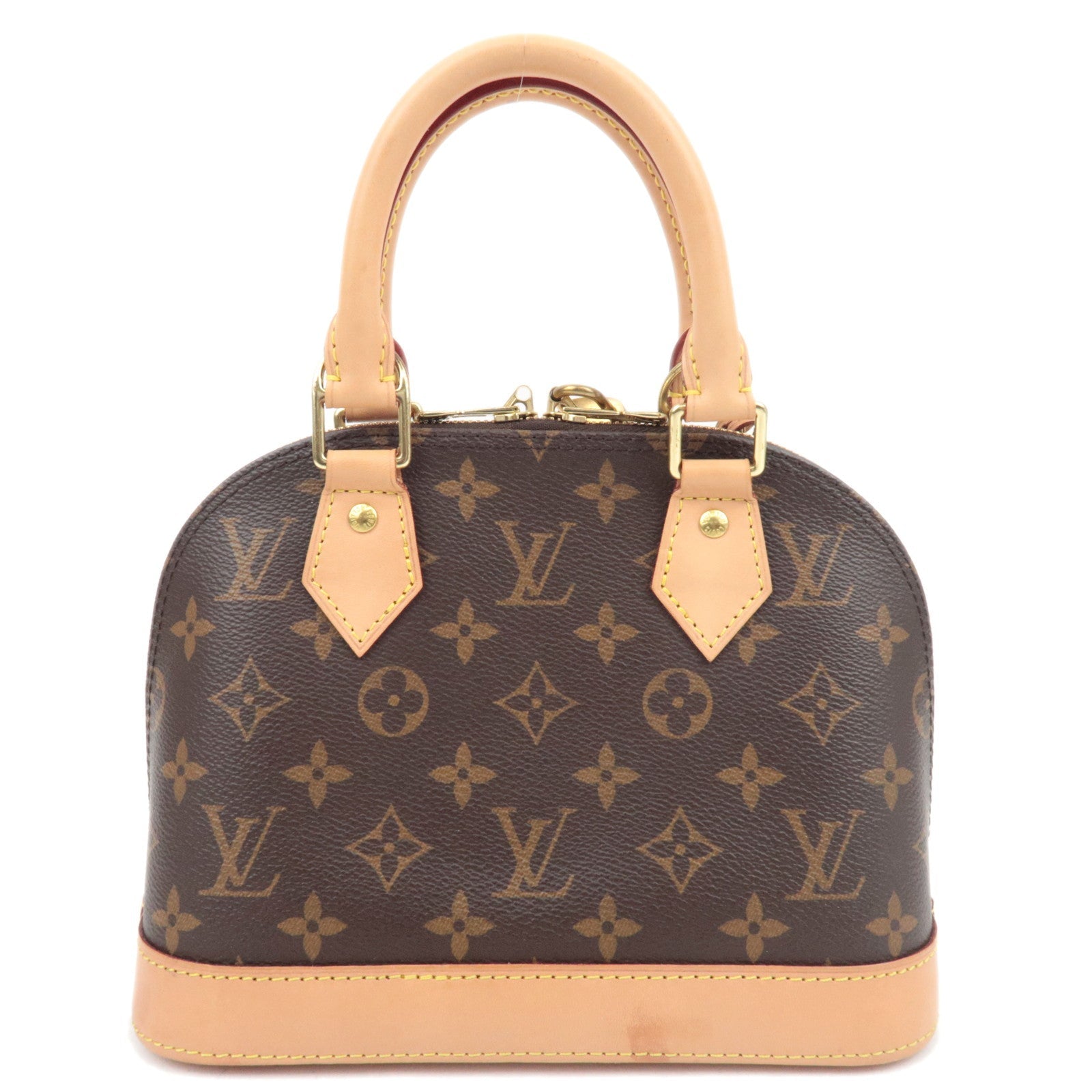 Louis Vuitton Monogram Alma BB 2Way Handbag M53152 SN4270 *Strap, Key Lock, Clochette