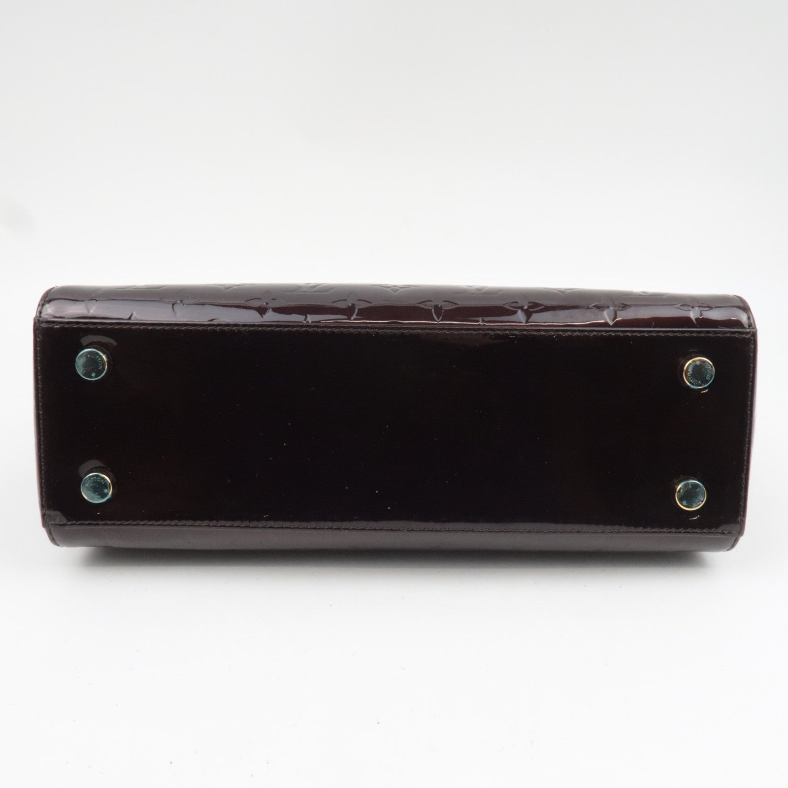 Louis Vuitton Monogram Vernis Brea MM 2Way Handbag Amarante M91690 AA0183 *Strap