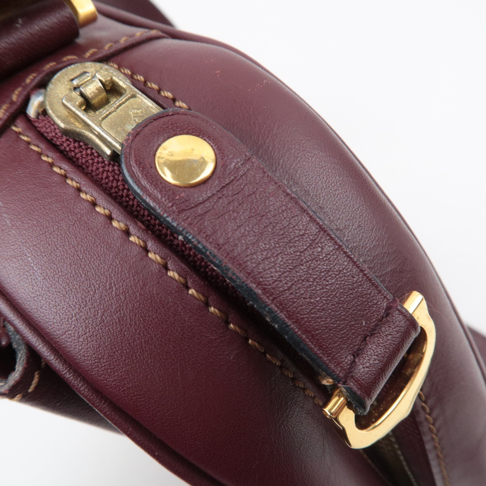 Cartier Must Line Leather Shoulder Bag Bordeaux *Dust bag