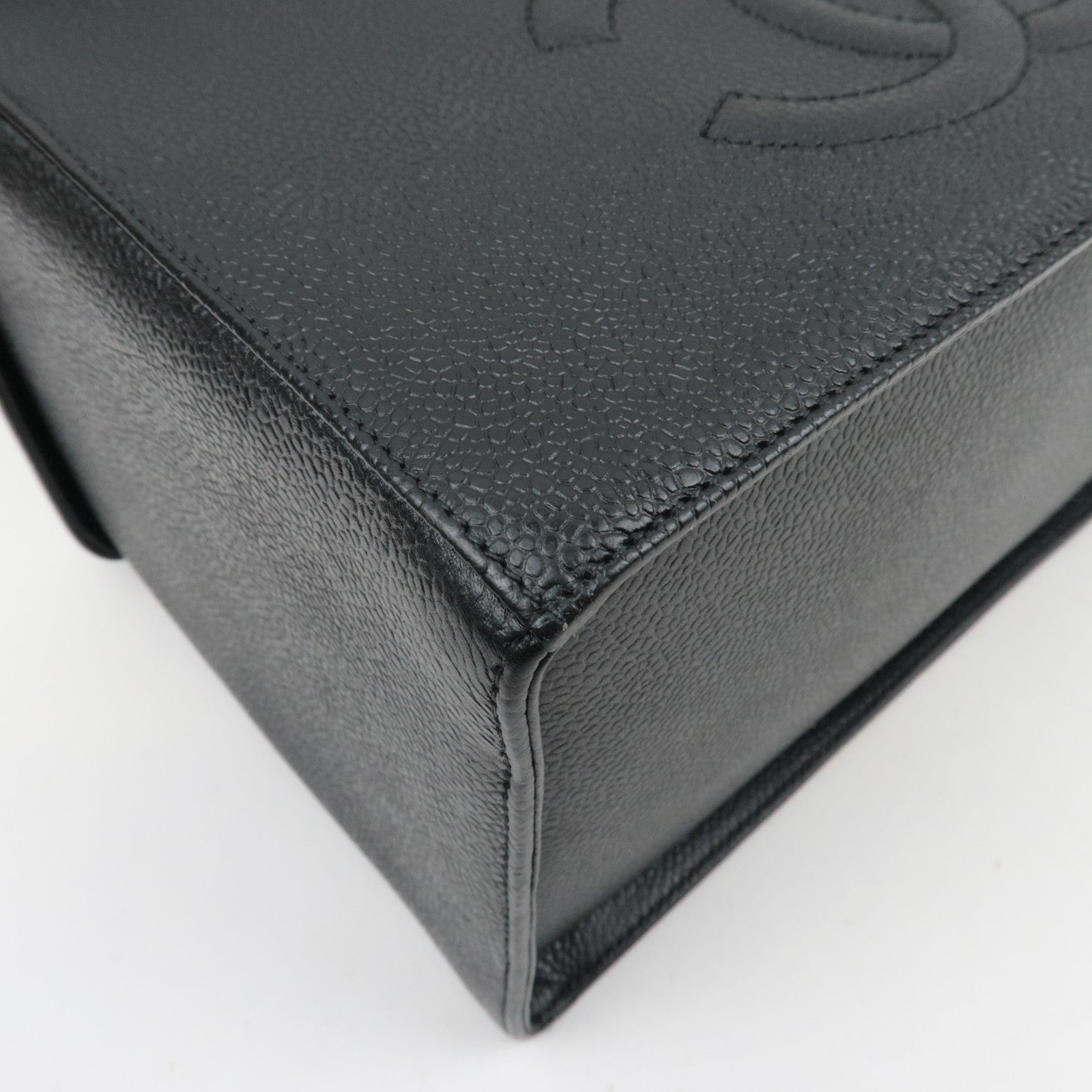 CHANEL Cocomark 2Way Vanity Bag Caviarskin Black A01999 *Dust bag, Strap, G card