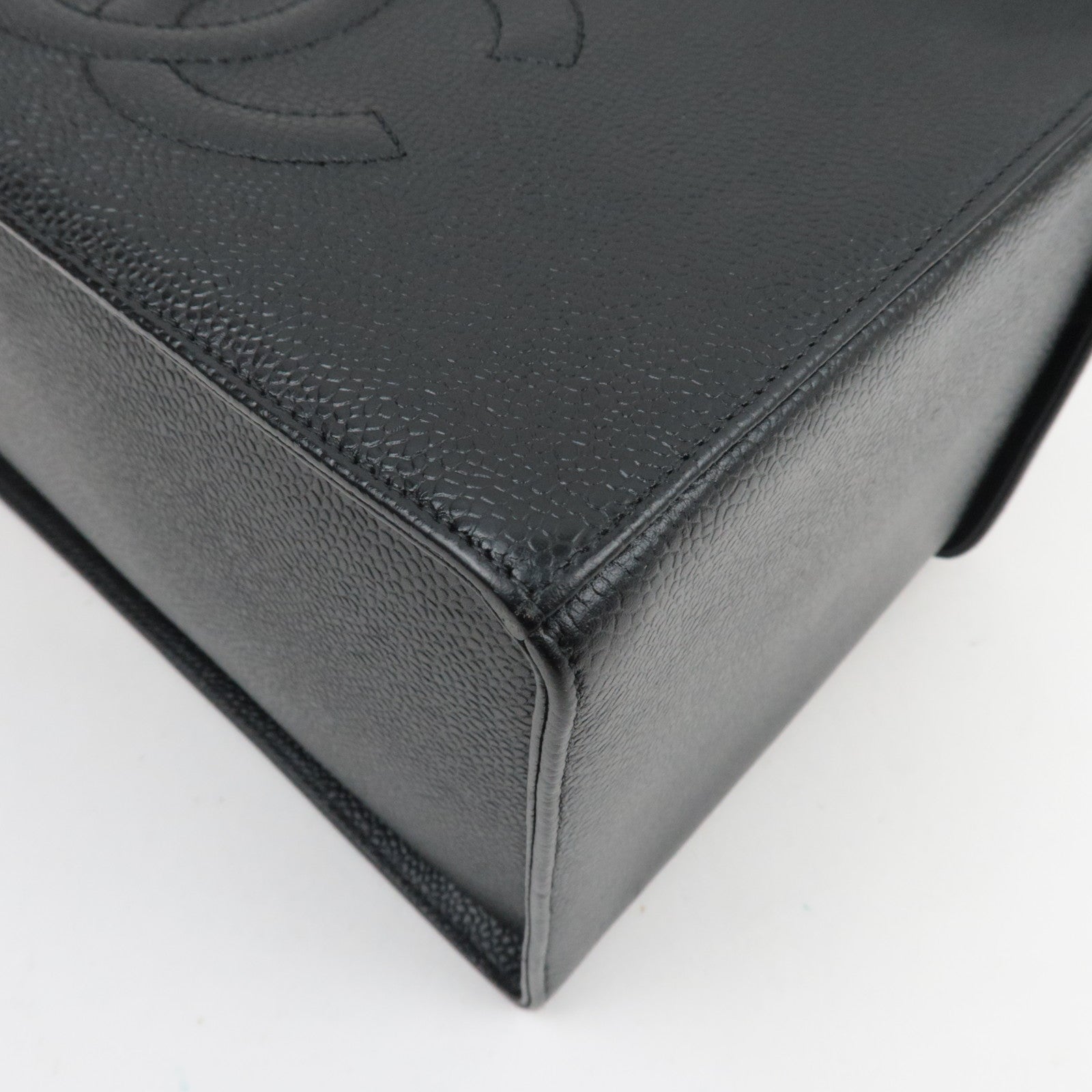 CHANEL Cocomark 2Way Vanity Bag Caviarskin Black A01999 *Dust bag, Strap, G card