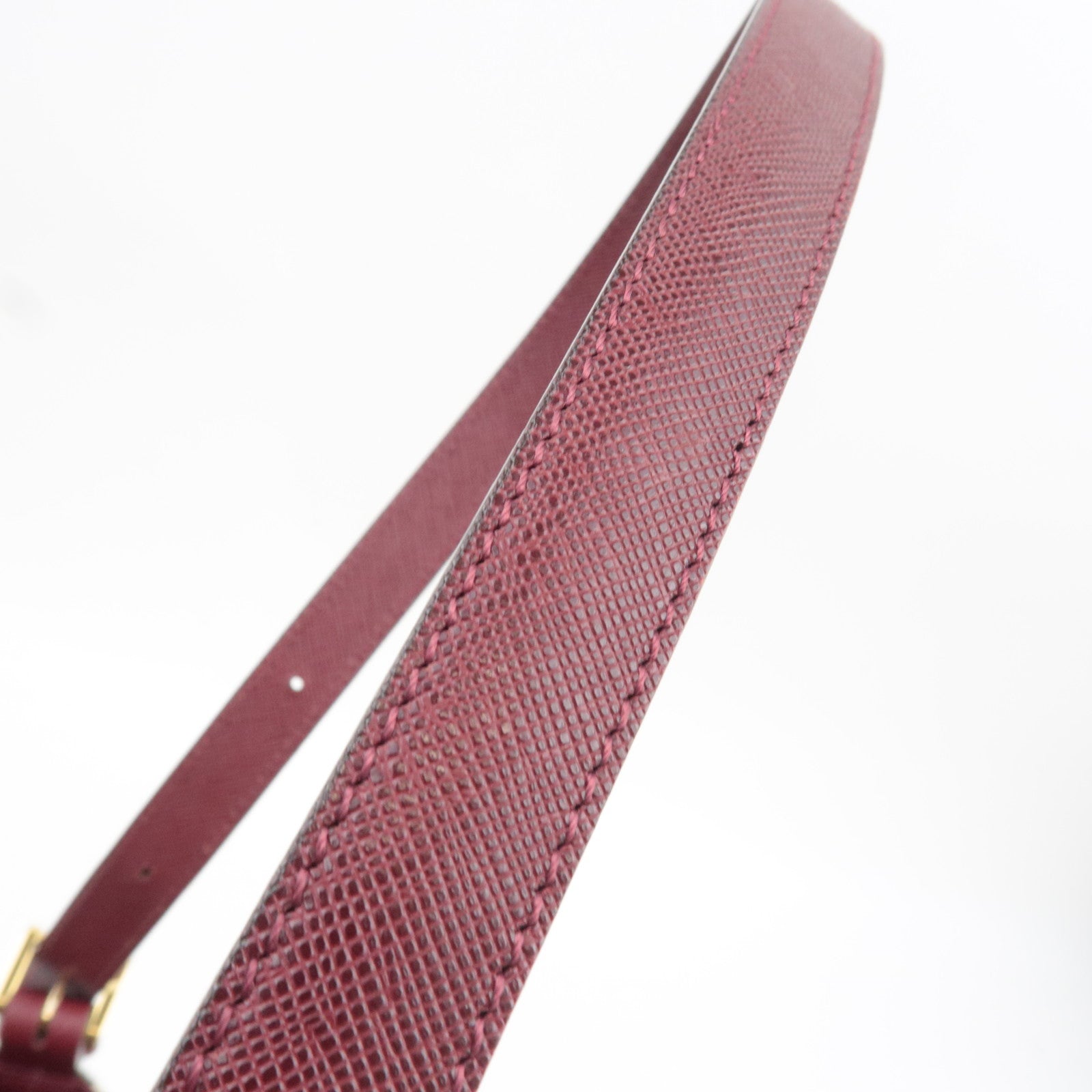 BURBERRY Nova Plaid Shoulder Bag Canvas Leather Beige Bordeaux