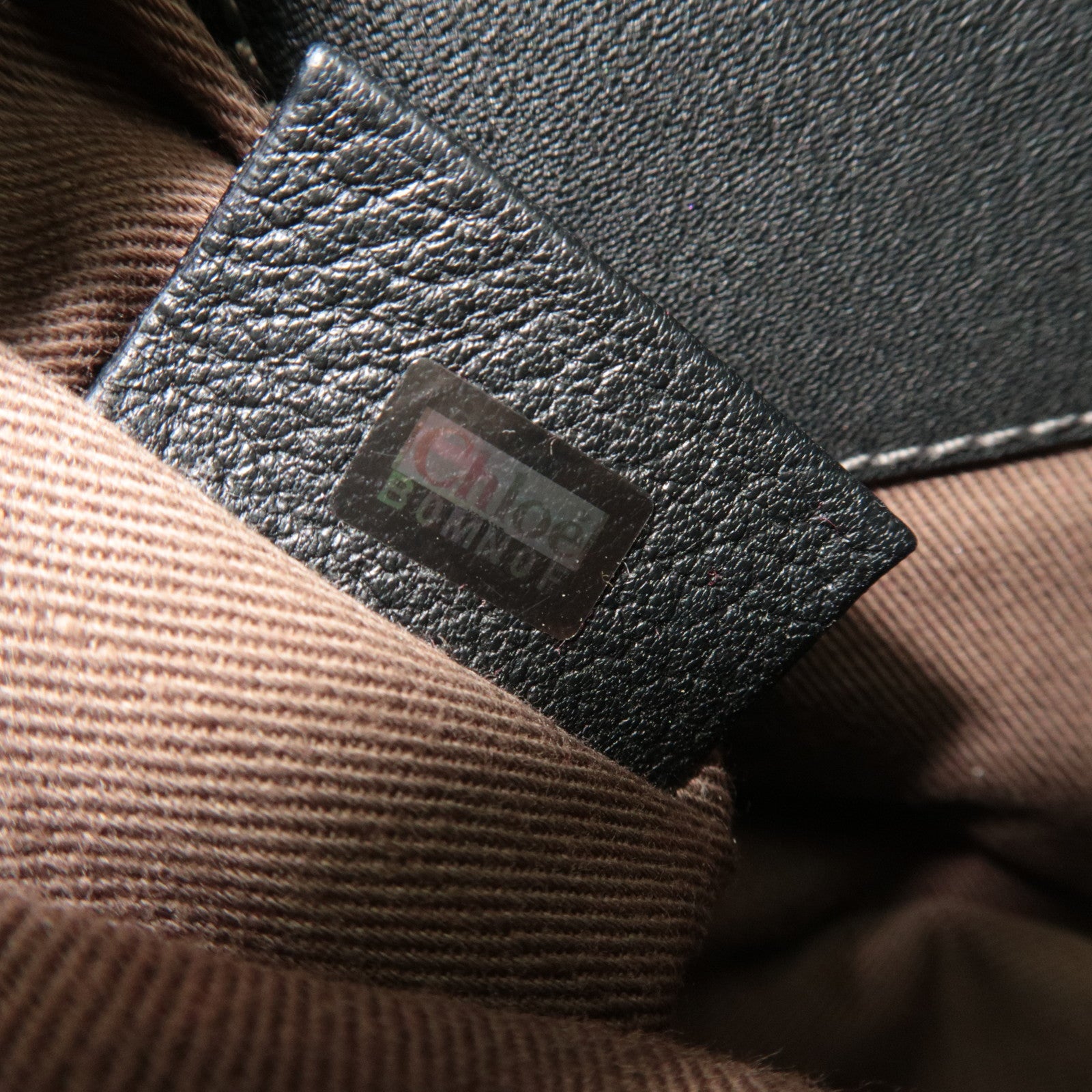 Chloe Marcy Small Leather Saddlebag Shoulder Bag Black *Dust bag