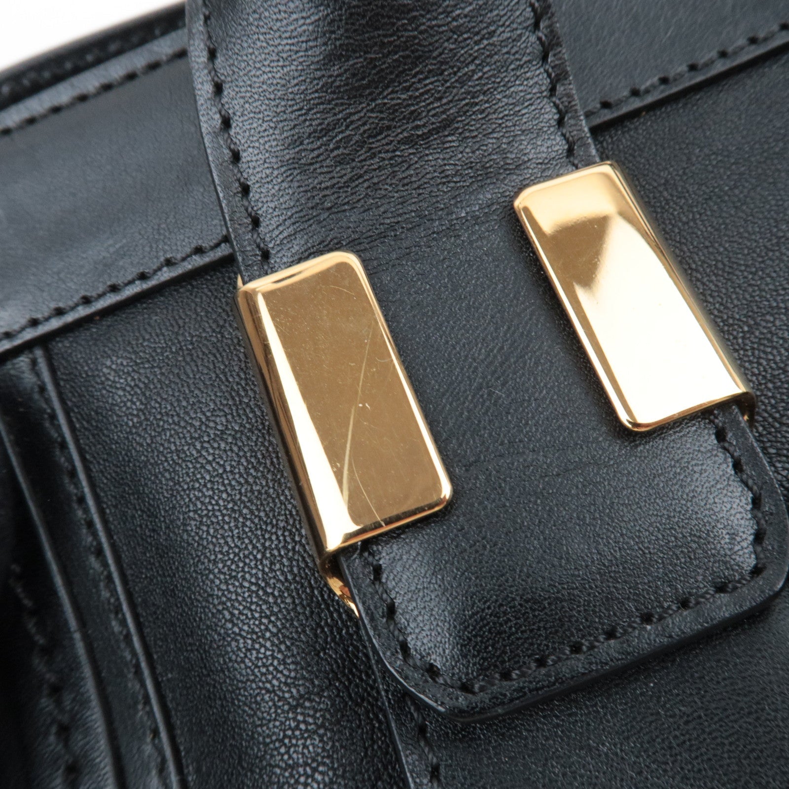 Chloe Little Alice 2Way Leather Shoulder Bag Black *Strap