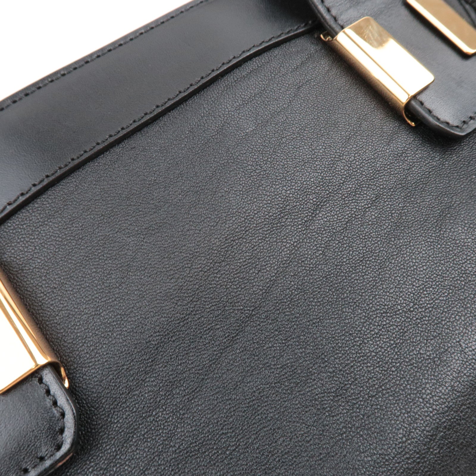 Chloe Little Alice 2Way Leather Shoulder Bag Black *Strap