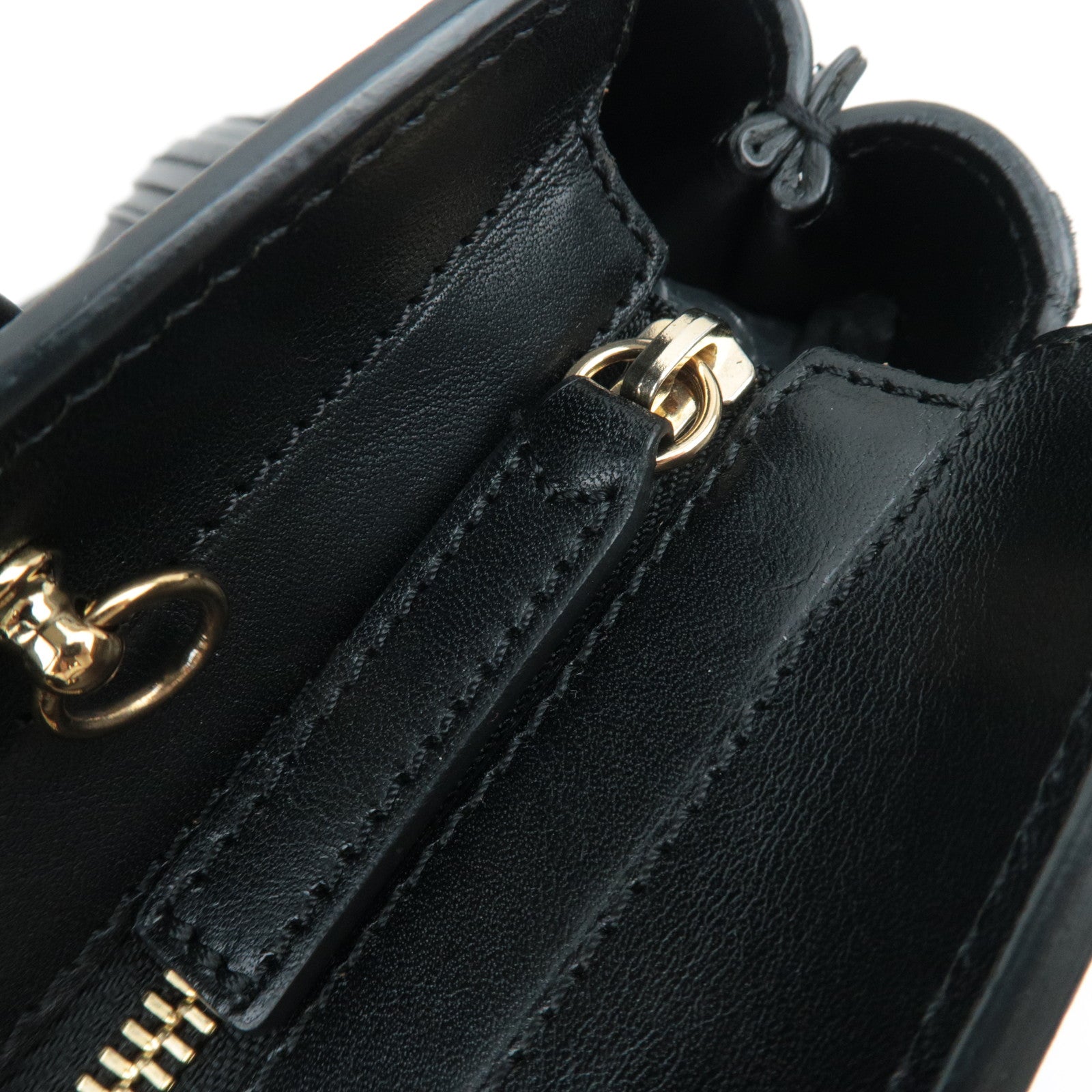 Chloe Little Alice 2Way Leather Shoulder Bag Black *Strap