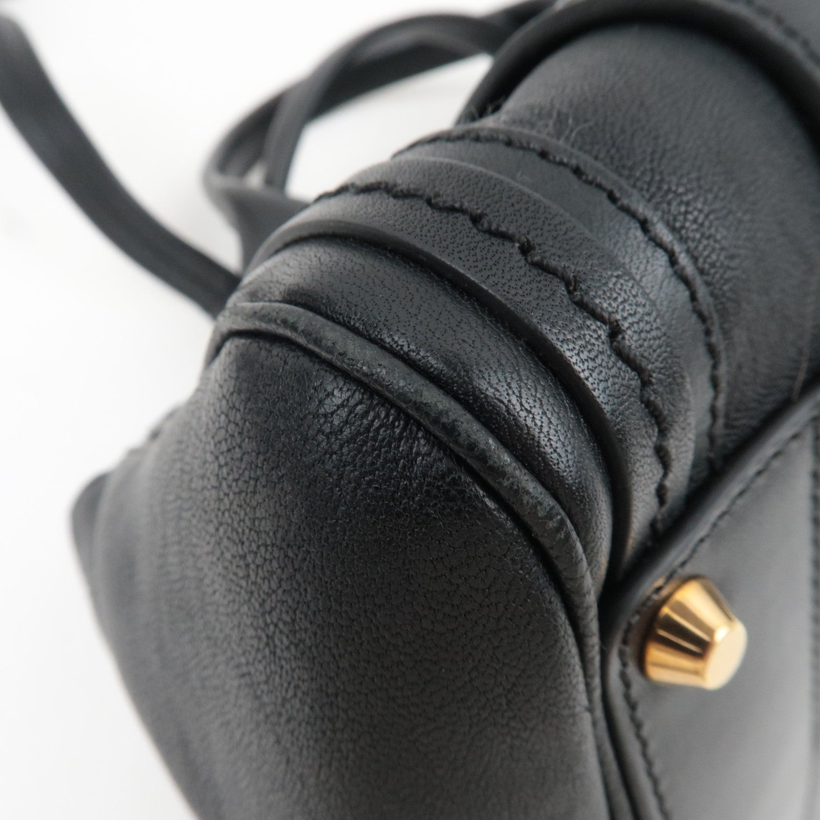 Chloe Little Alice 2Way Leather Shoulder Bag Black *Strap