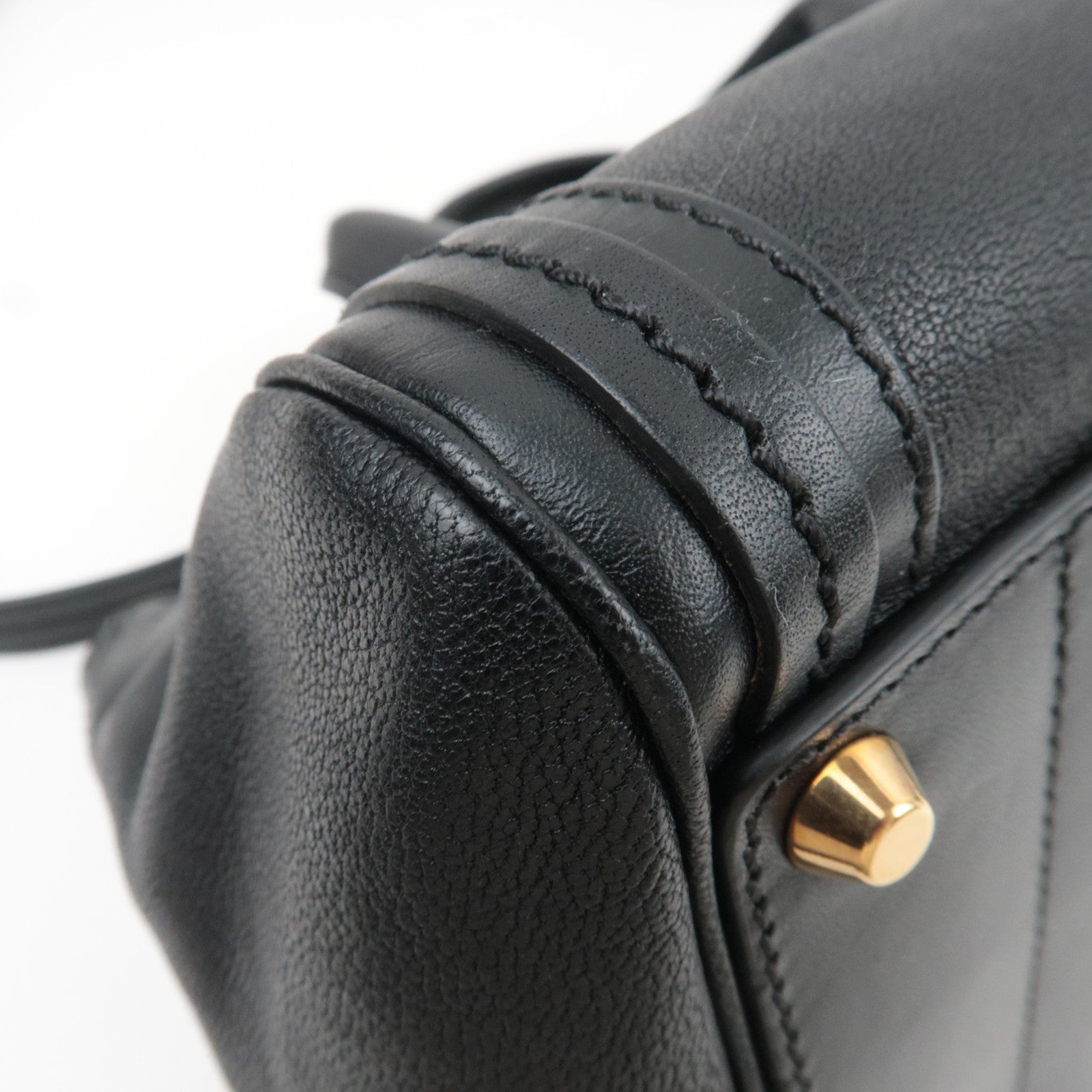 Chloe Little Alice 2Way Leather Shoulder Bag Black *Strap