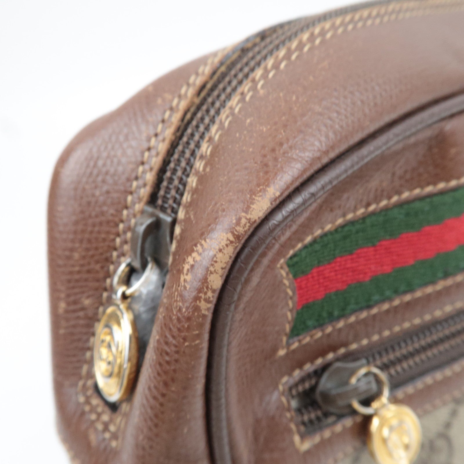 GUCCI Sherry Shoulder Bag GG Supreme Leather Beige 001.113.6472