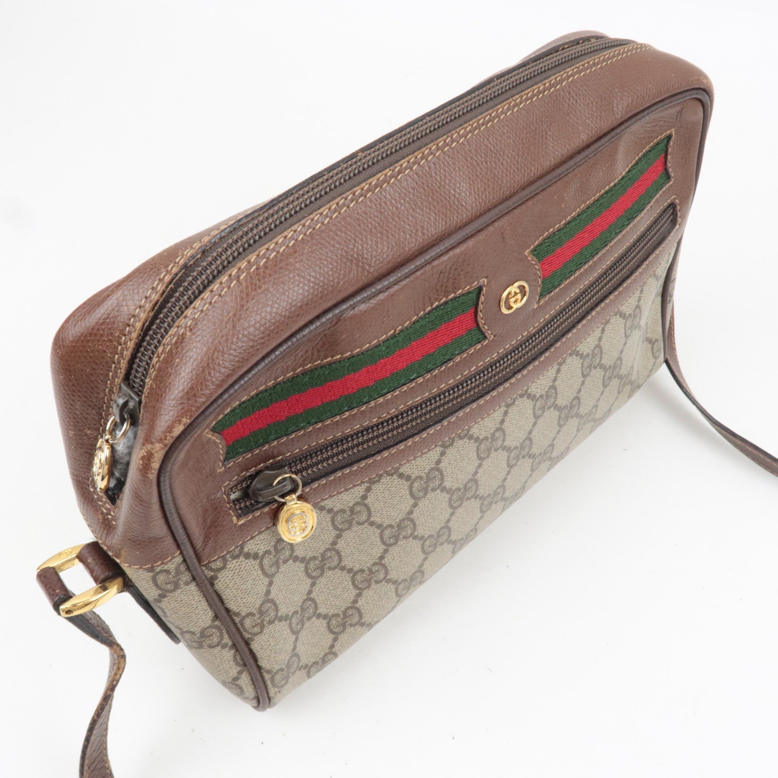 GUCCI Sherry Shoulder Bag GG Supreme Leather Beige 001.113.6472