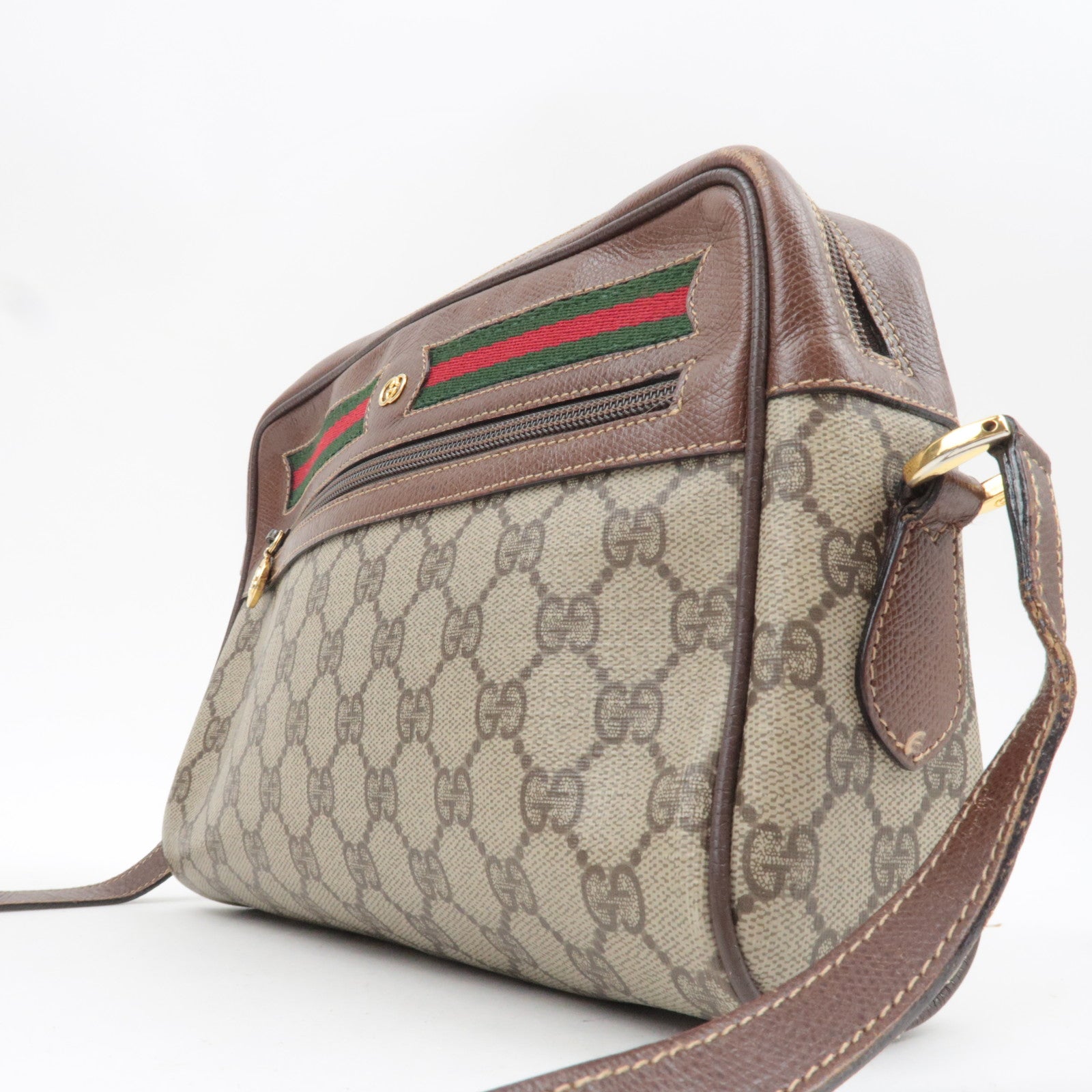 GUCCI Sherry Shoulder Bag GG Supreme Leather Beige 001.113.6472
