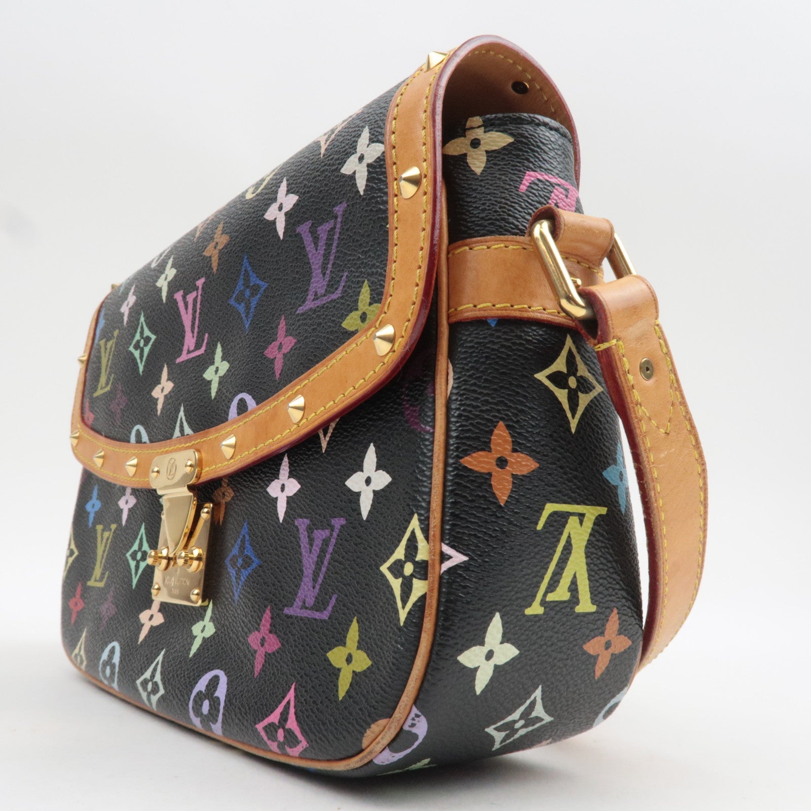 Louis Vuitton Monogram Multicolor Sologne Shoulder Bag Noir M92639