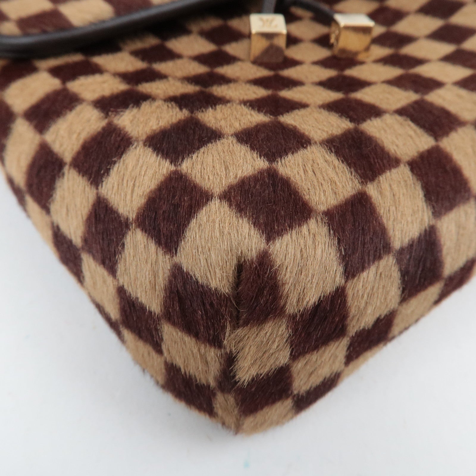 Louis Vuitton Damier Sauvage Gazelle Shoulder Bag Calf Leather M92130 *Strap