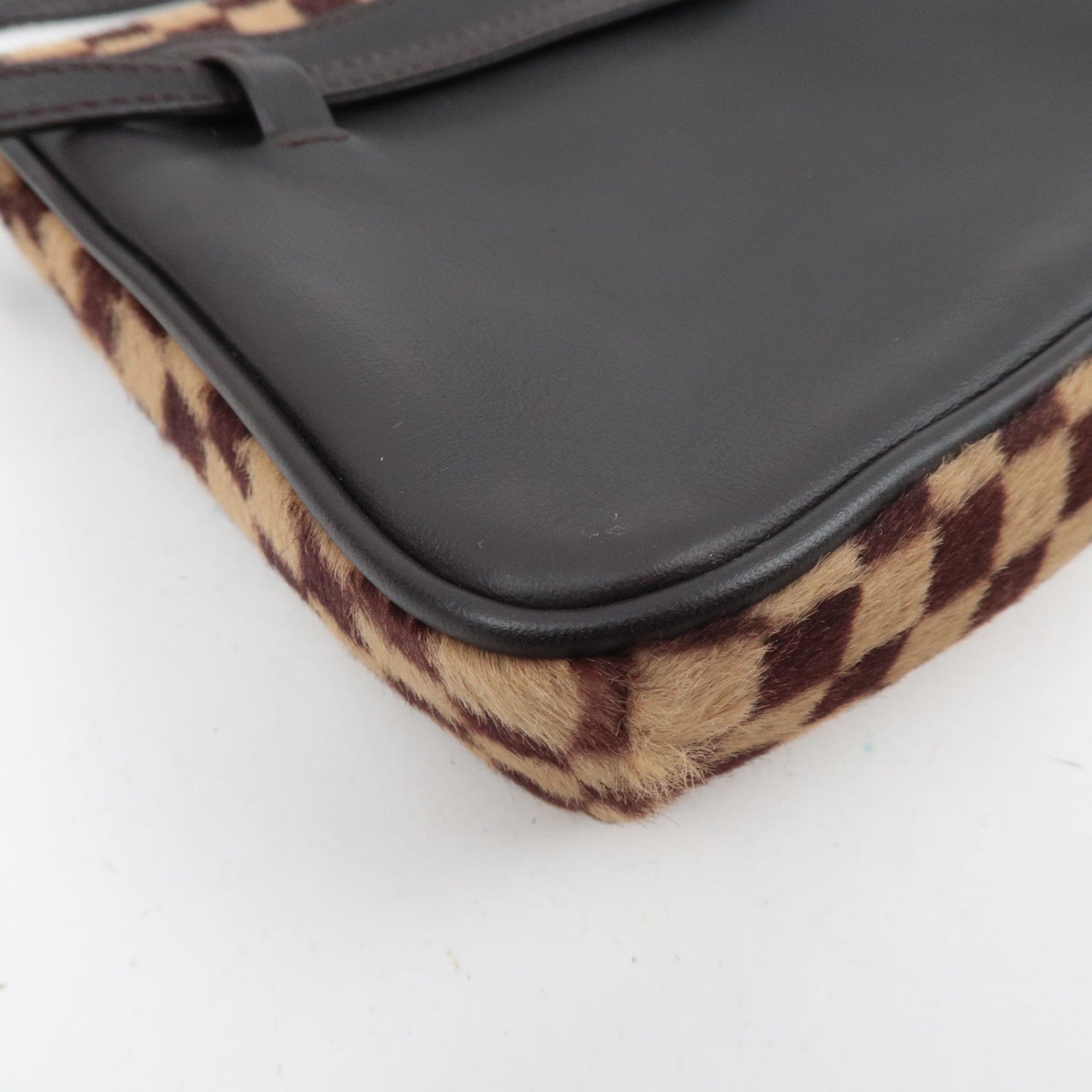 Louis Vuitton Damier Sauvage Gazelle Shoulder Bag Calf Leather M92130 *Strap