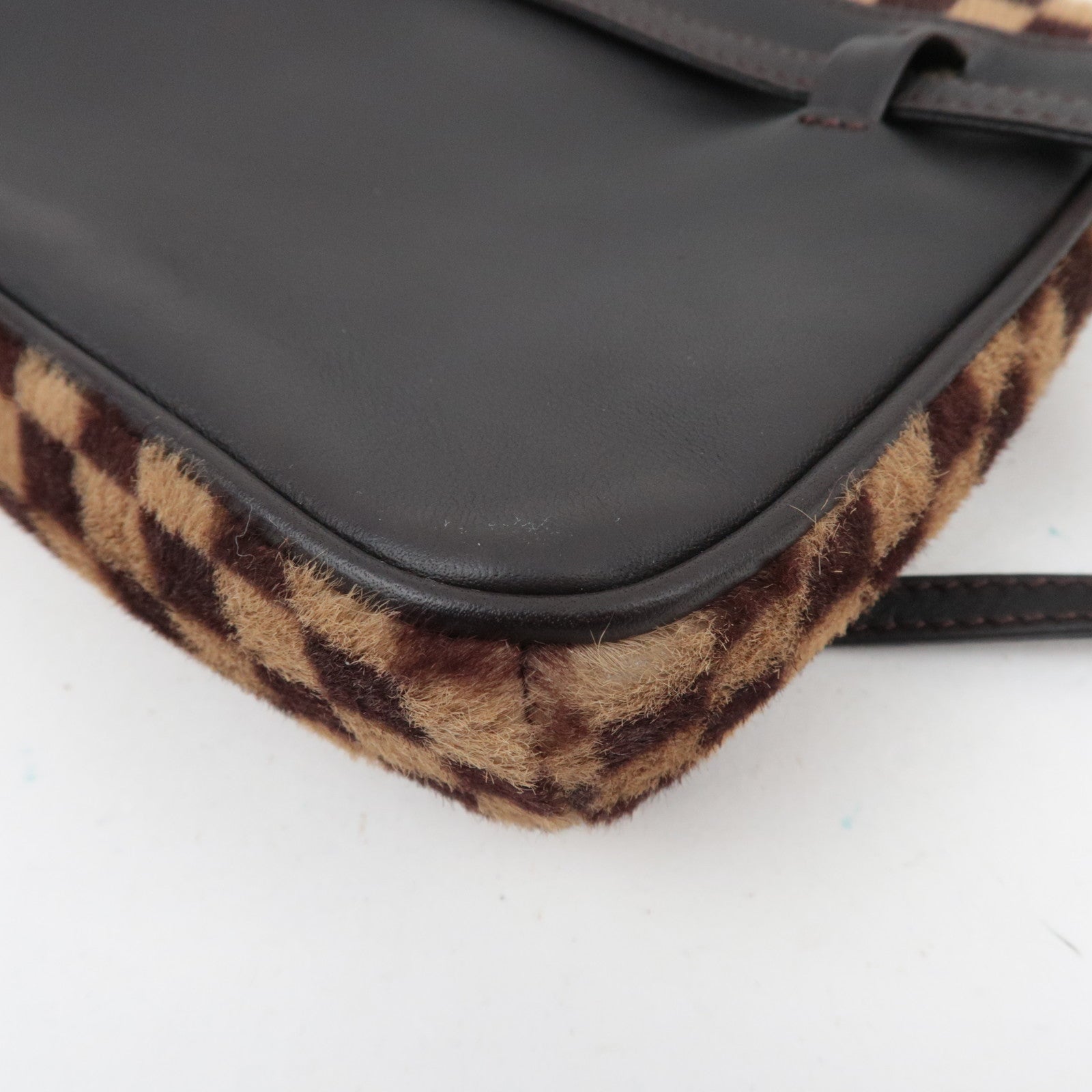 Louis Vuitton Damier Sauvage Gazelle Shoulder Bag Calf Leather M92130 *Strap