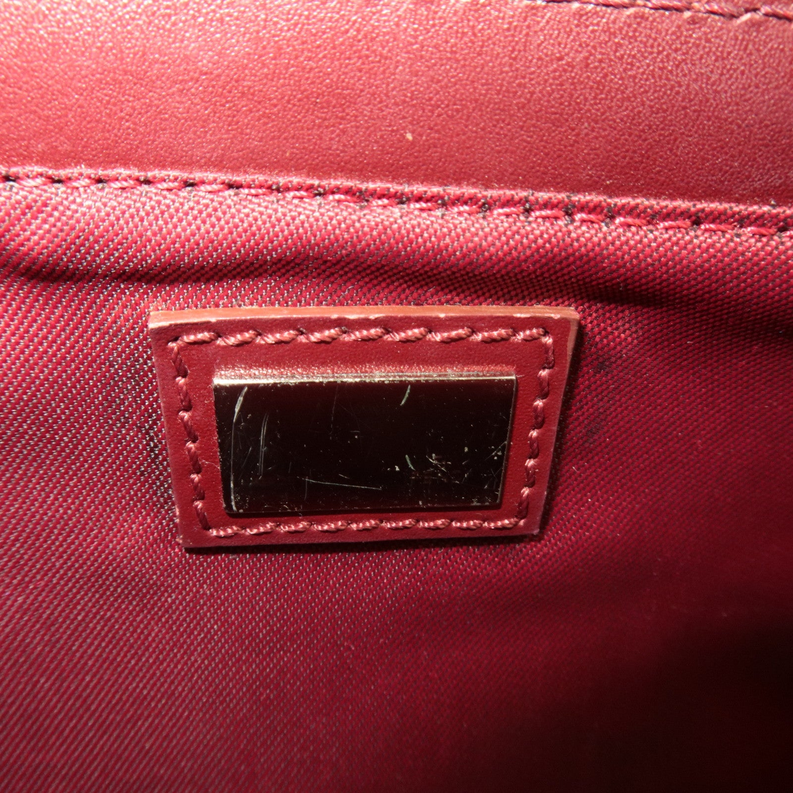 FENDI Zucca Shoulder Bag Canvas Leather Brown BR207