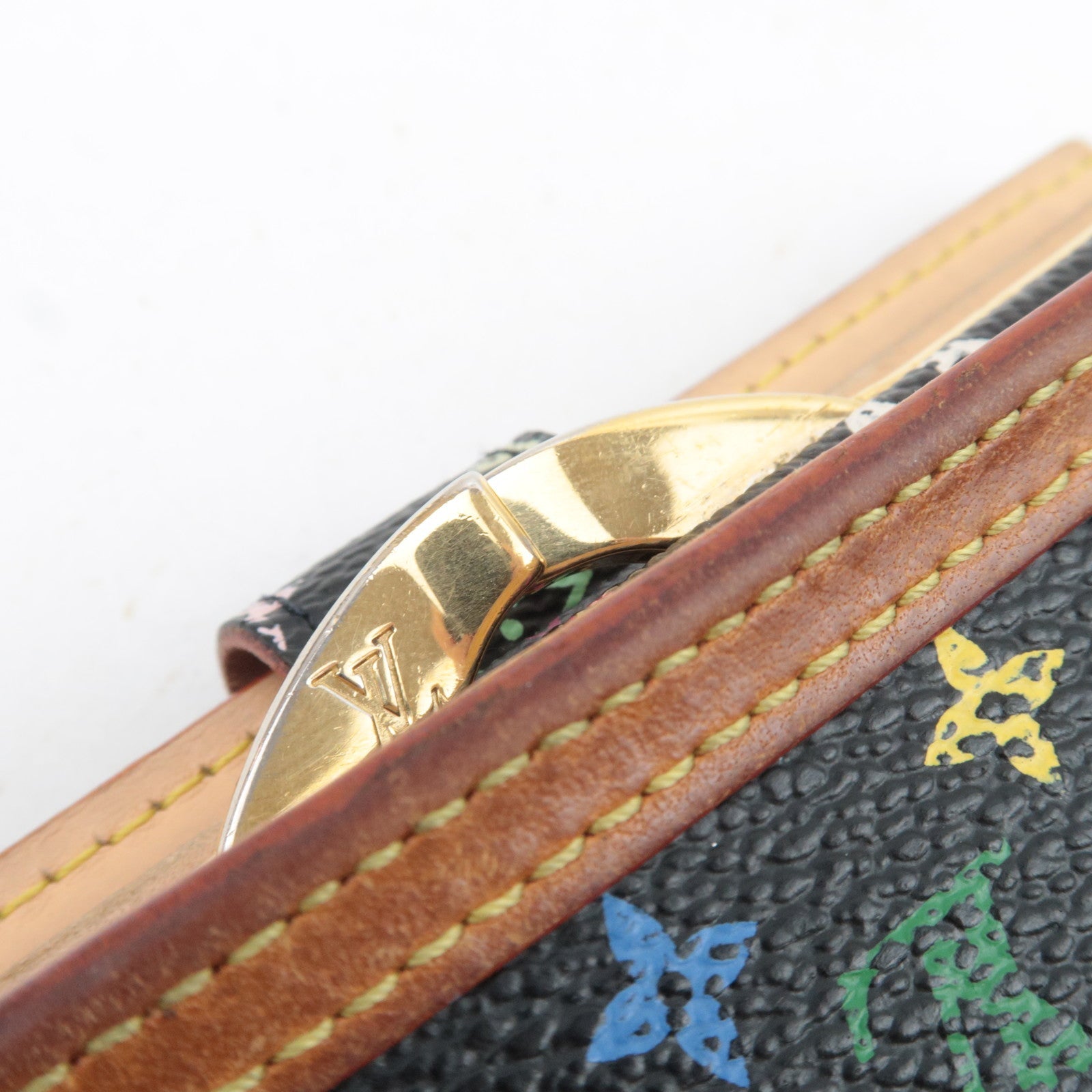 Louis Vuitton Monogram Multicolore Porte Monnaie Billets Viennois Wallet Noir M92988