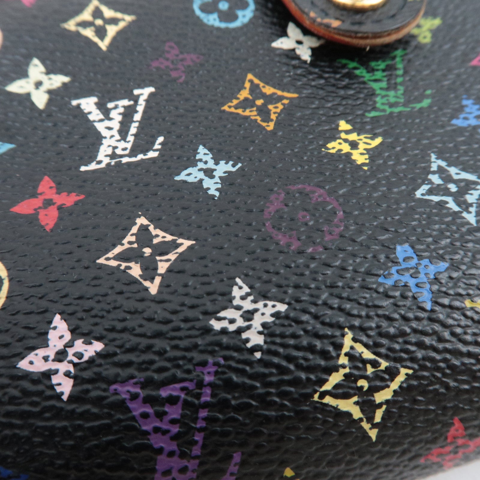 Louis Vuitton Monogram Multicolore Porte Monnaie Billets Viennois Wallet Noir M92988