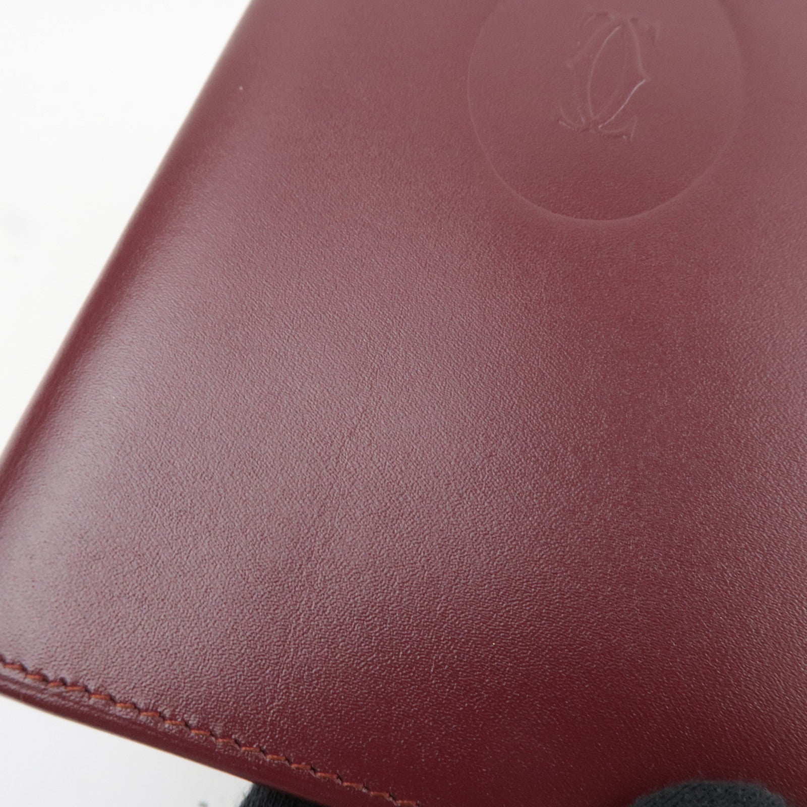 Cartier Must Line Leather Long Bill Wallet Bordeaux