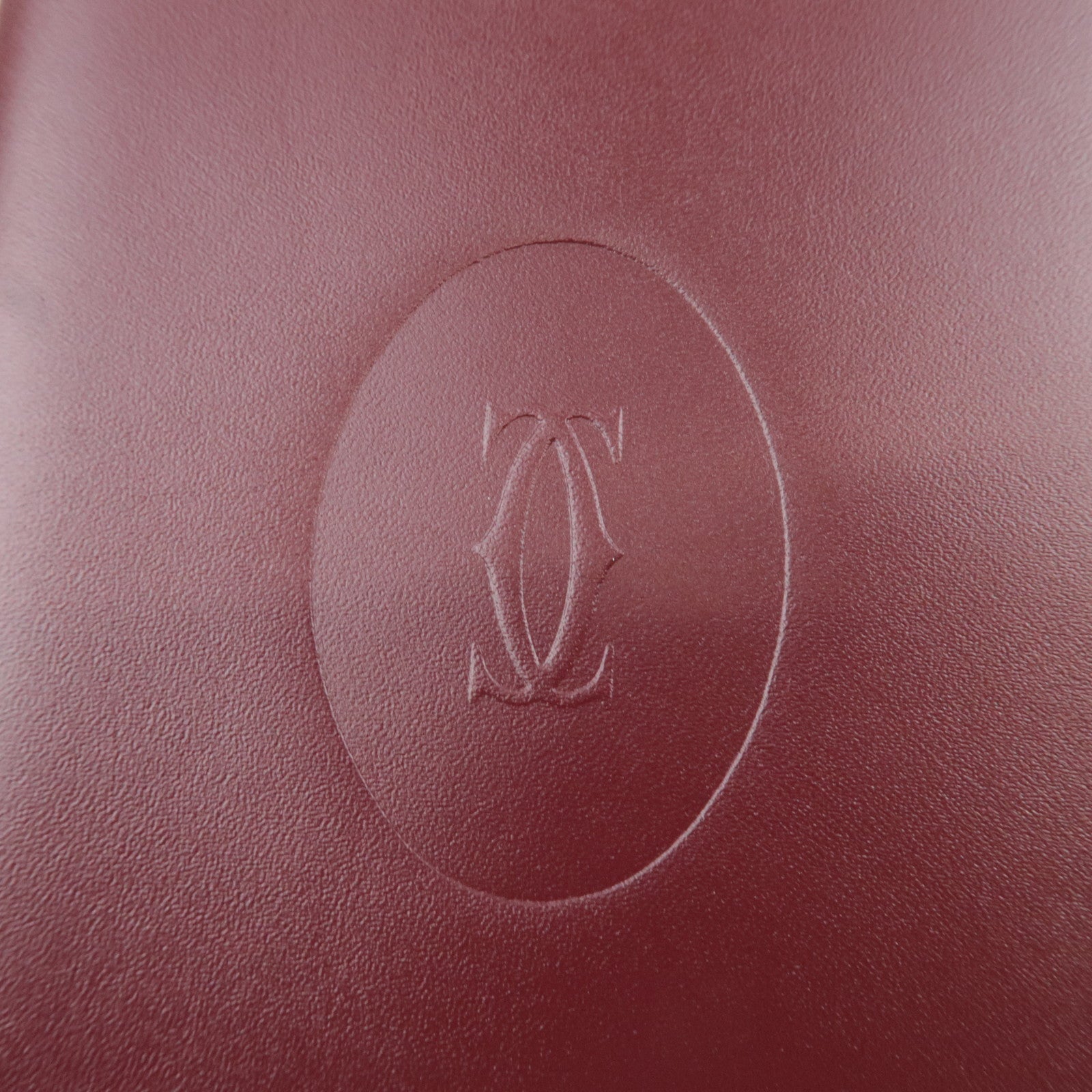 Cartier Must Line Leather Long Bill Wallet Bordeaux