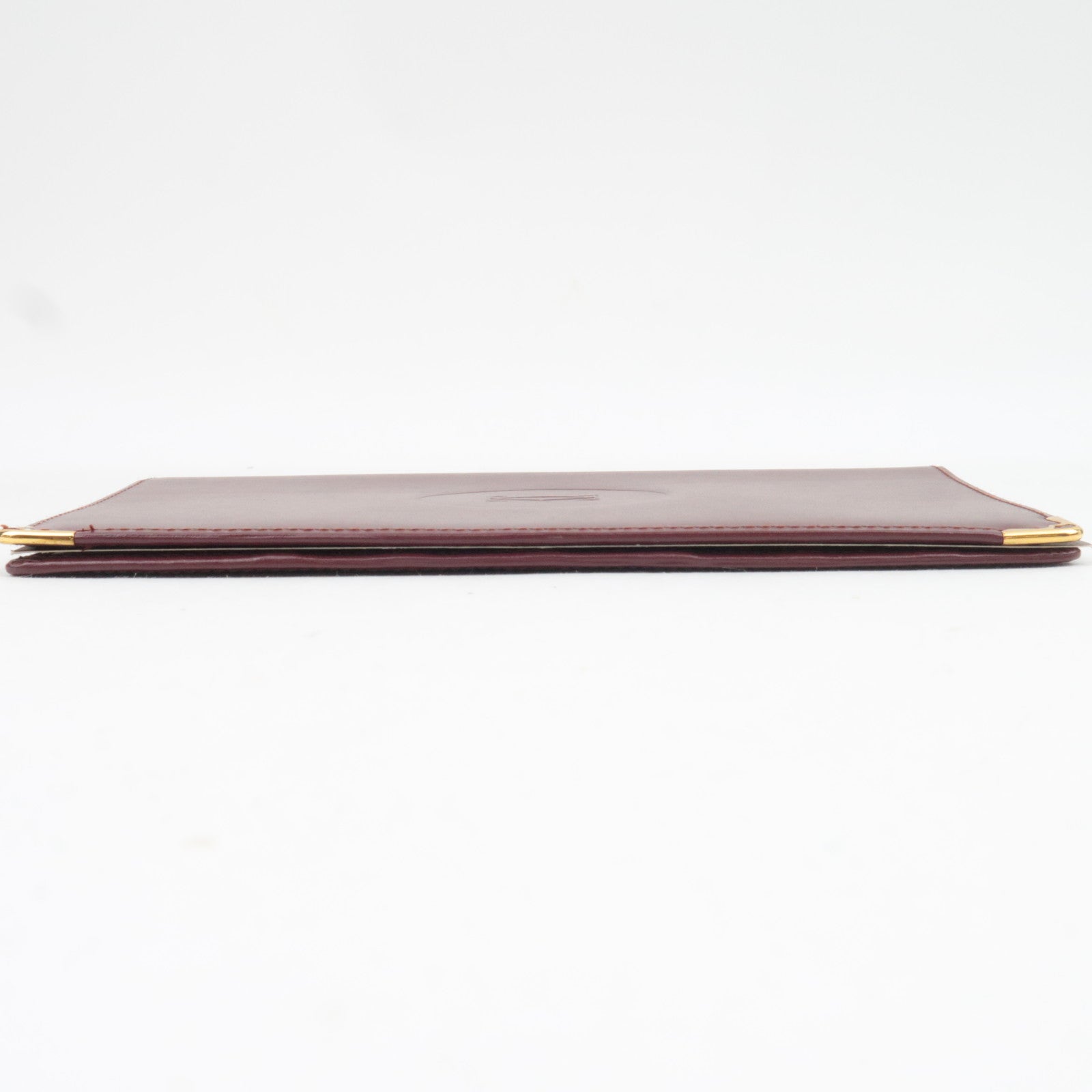 Cartier Must Line Leather Long Bill Wallet Bordeaux