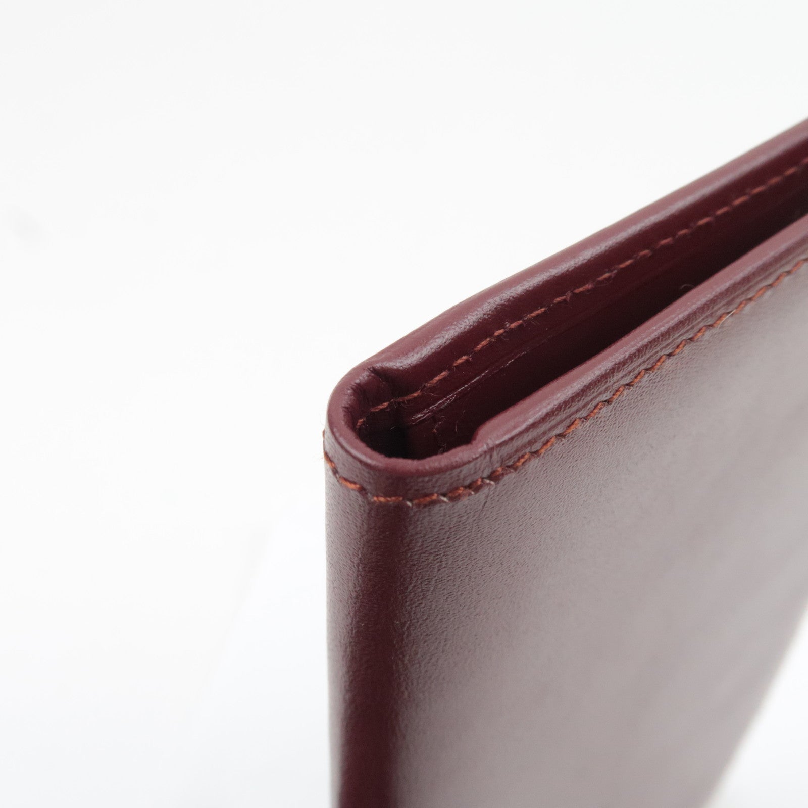 Cartier Must Line Leather Long Bill Wallet Bordeaux