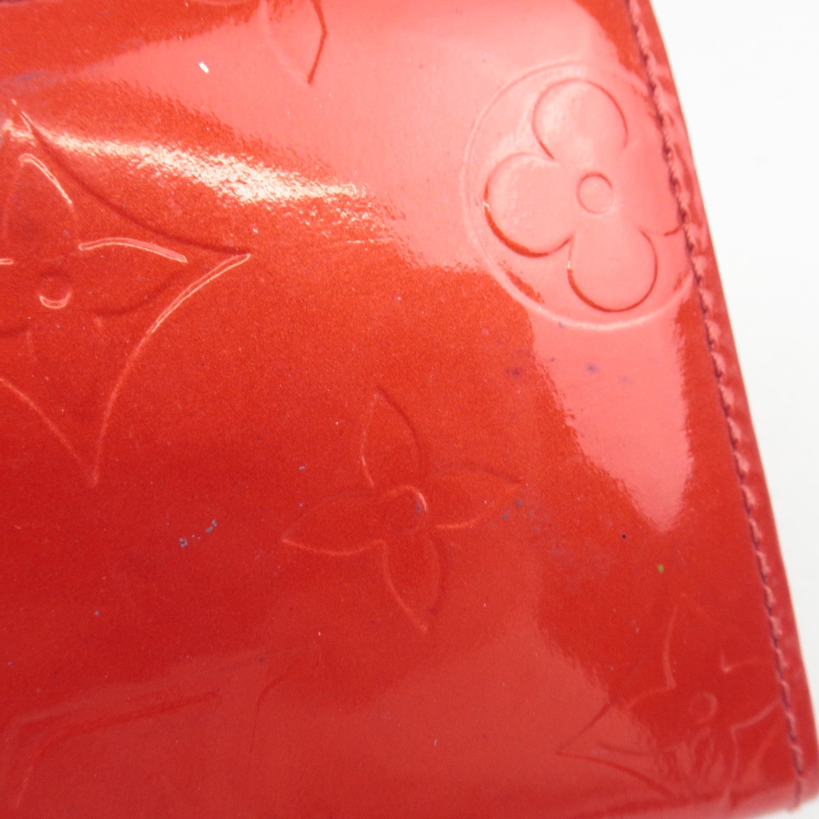 Louis Vuitton Monogram Vernis Ludlow Mini Wallet Rouge M91090 *Box