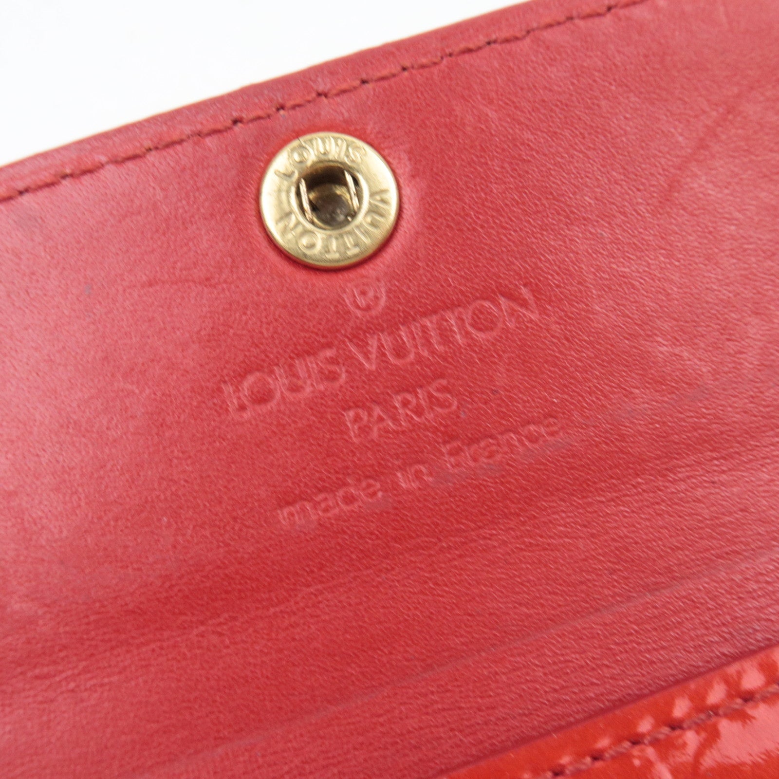 Louis Vuitton Monogram Vernis Ludlow Mini Wallet Rouge M91090 *Box