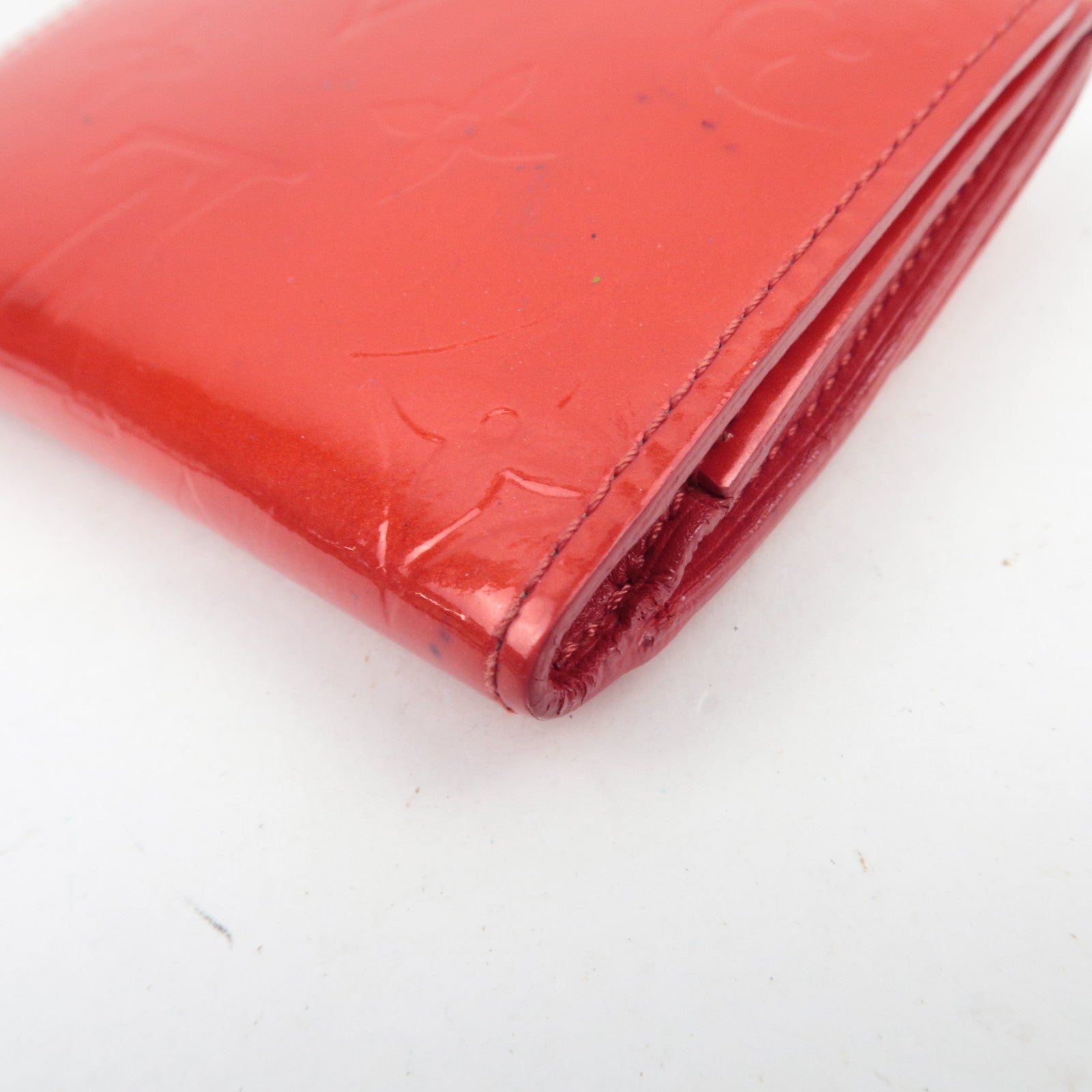 Louis Vuitton Monogram Vernis Ludlow Mini Wallet Rouge M91090 *Box