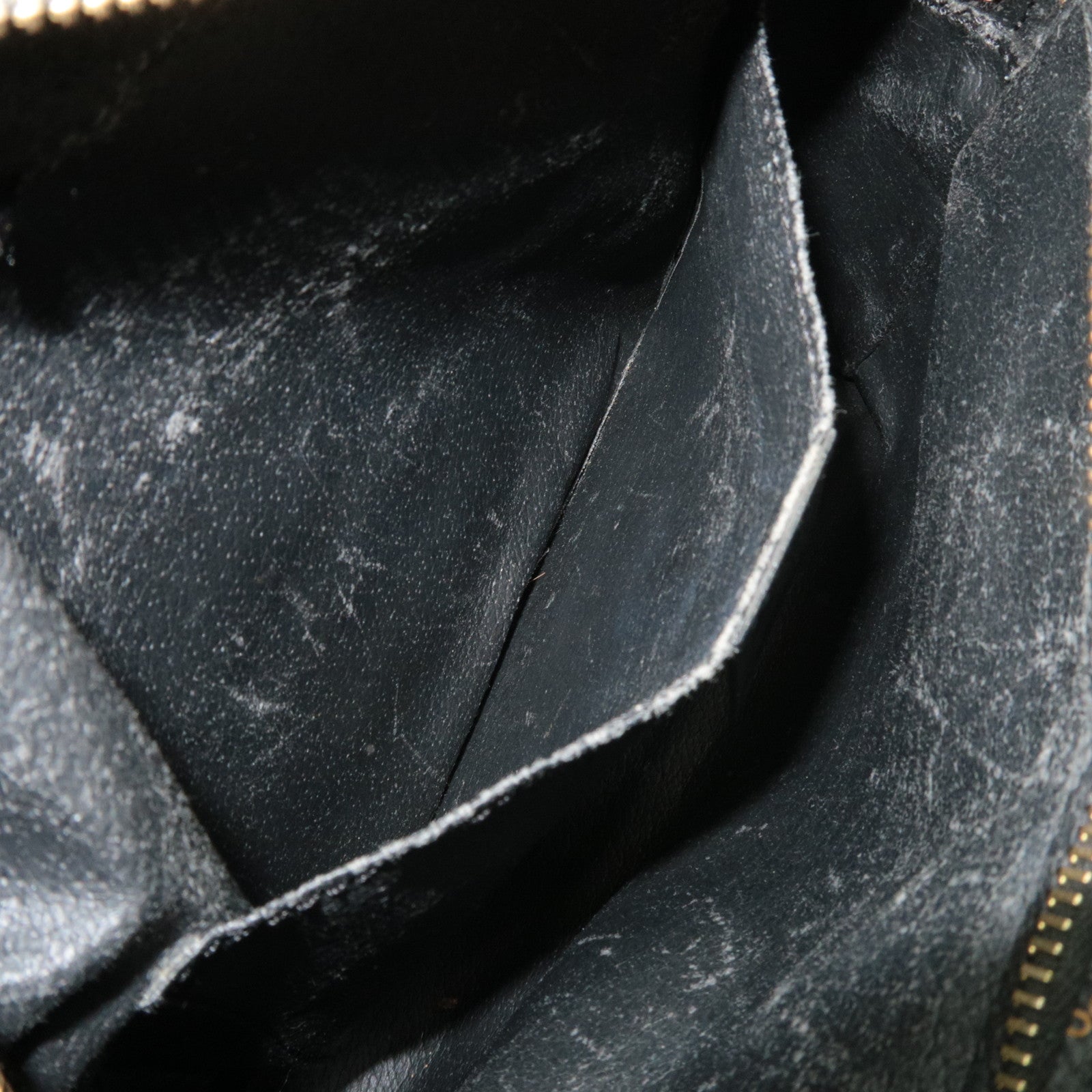 CELINE Macadam Shoulder Bag PVC Leather Black