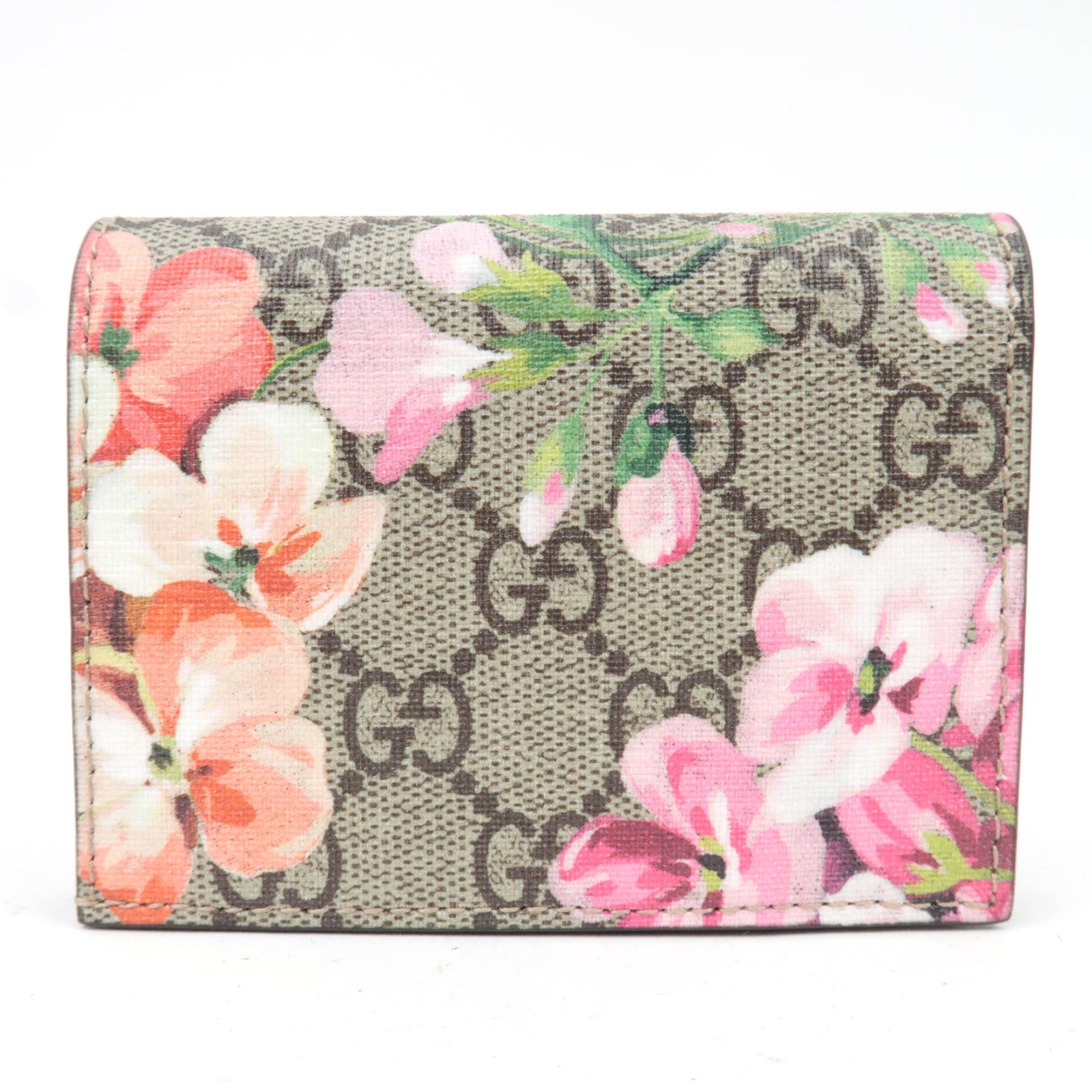 GUCCI GG Blooms Bifold Wallet GG Supreme 410088 *Box, Dust bag
