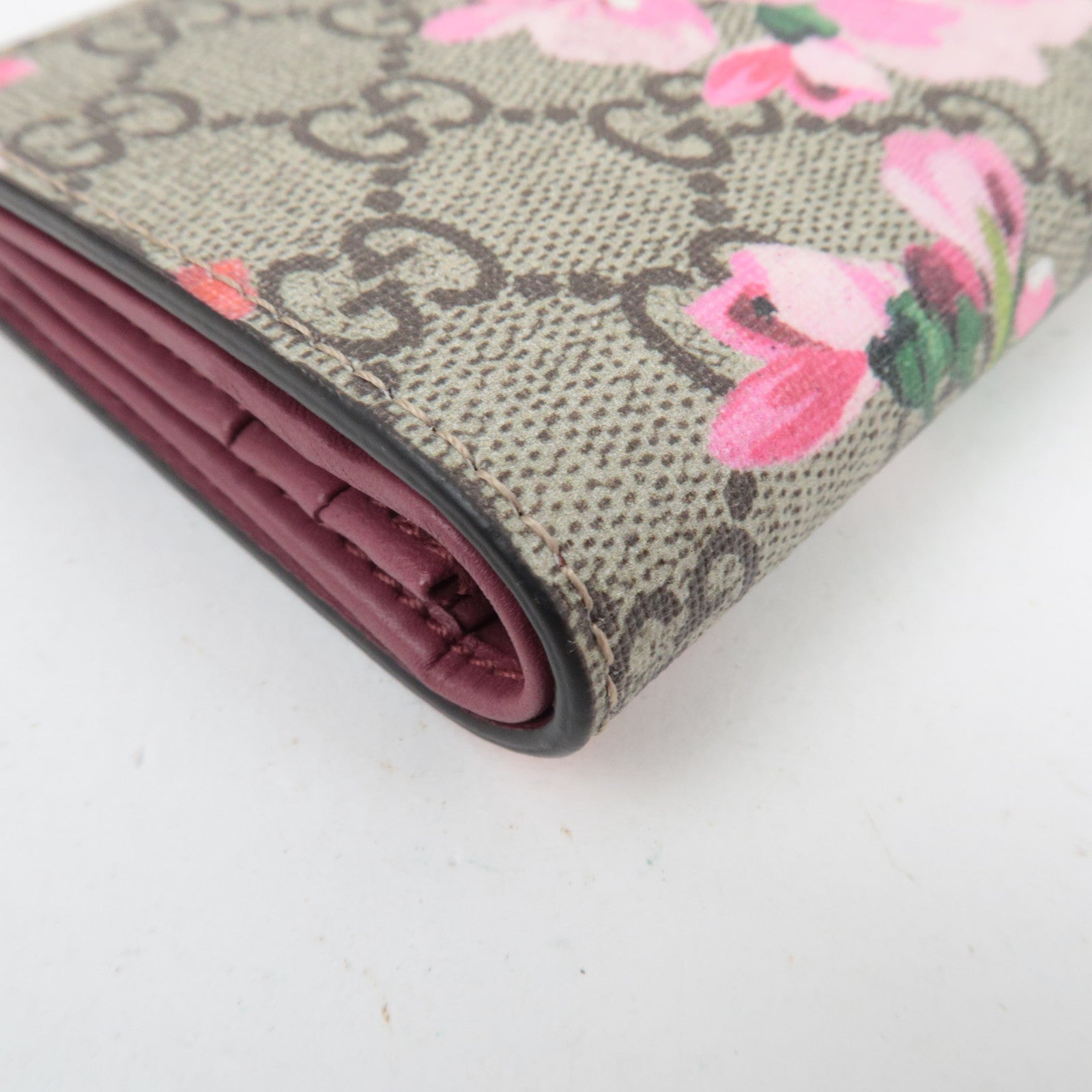 GUCCI GG Blooms Bifold Wallet GG Supreme 410088 *Box, Dust bag