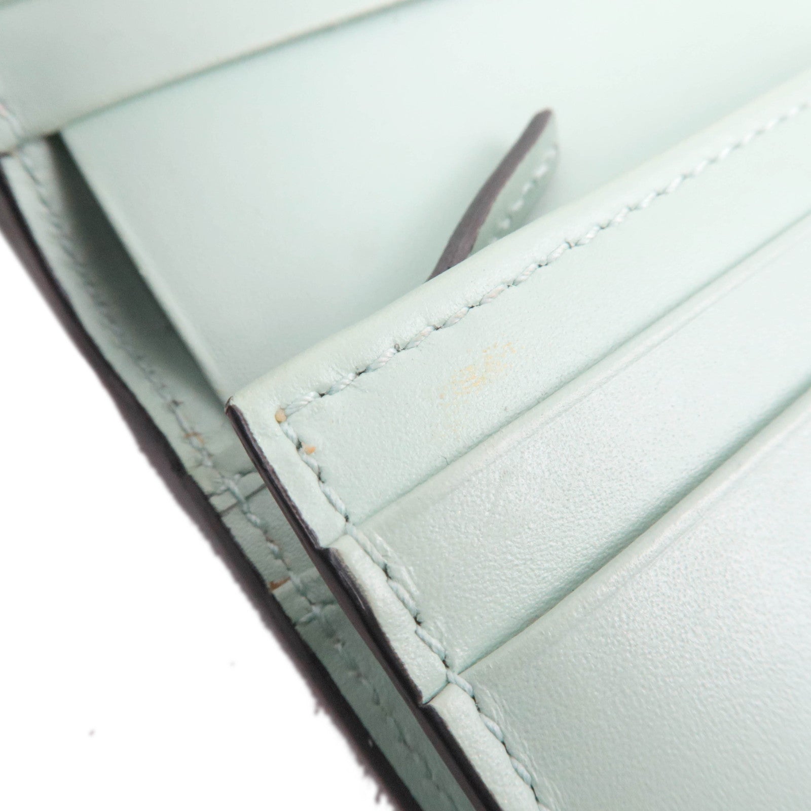 GUCCI Guccissima Linea Cat Bifold Wallet Japan Limited Light Green 548057 *Box, Dust bag