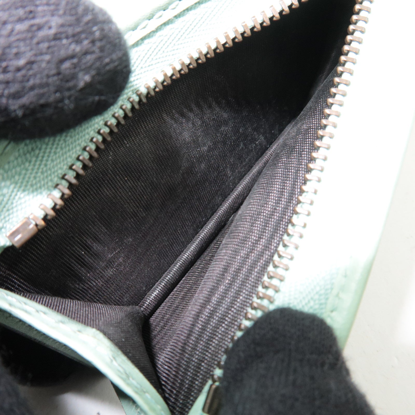 GUCCI Guccissima Linea Cat Bifold Wallet Japan Limited Light Green 548057 *Box, Dust bag