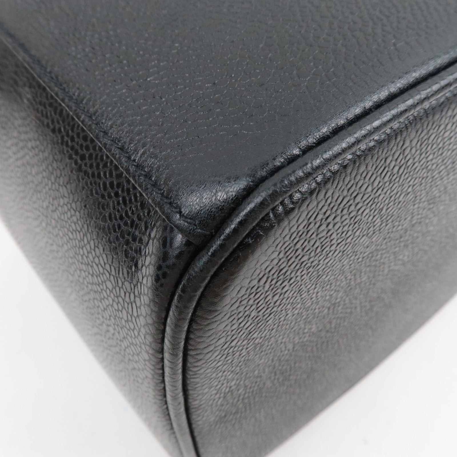 CHANEL Cocomark 2Way Vanity Bag Caviarskin Black 4066847 *Box, Dust bag, G card, Strap, Key Lock, Clochette