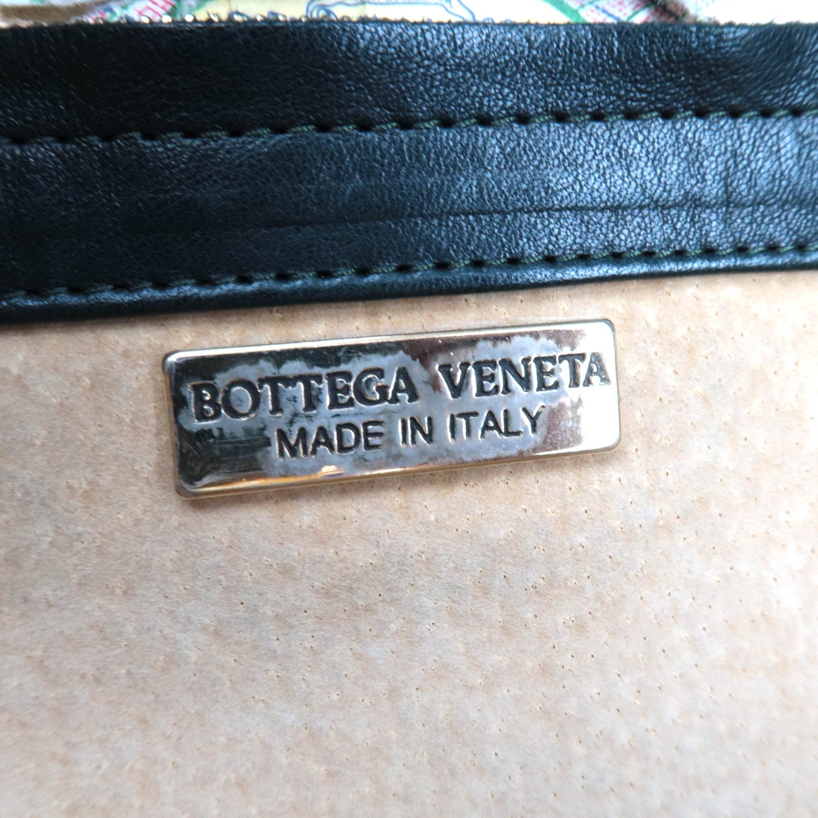 BOTTEGA VENETA Intrecciato Leather Shoulder Bag Dark Green