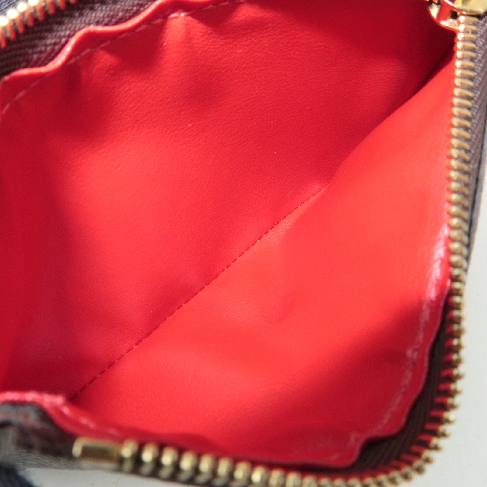 Louis Vuitton Damier Portefeuille Victorine Wallet Rouge N41659