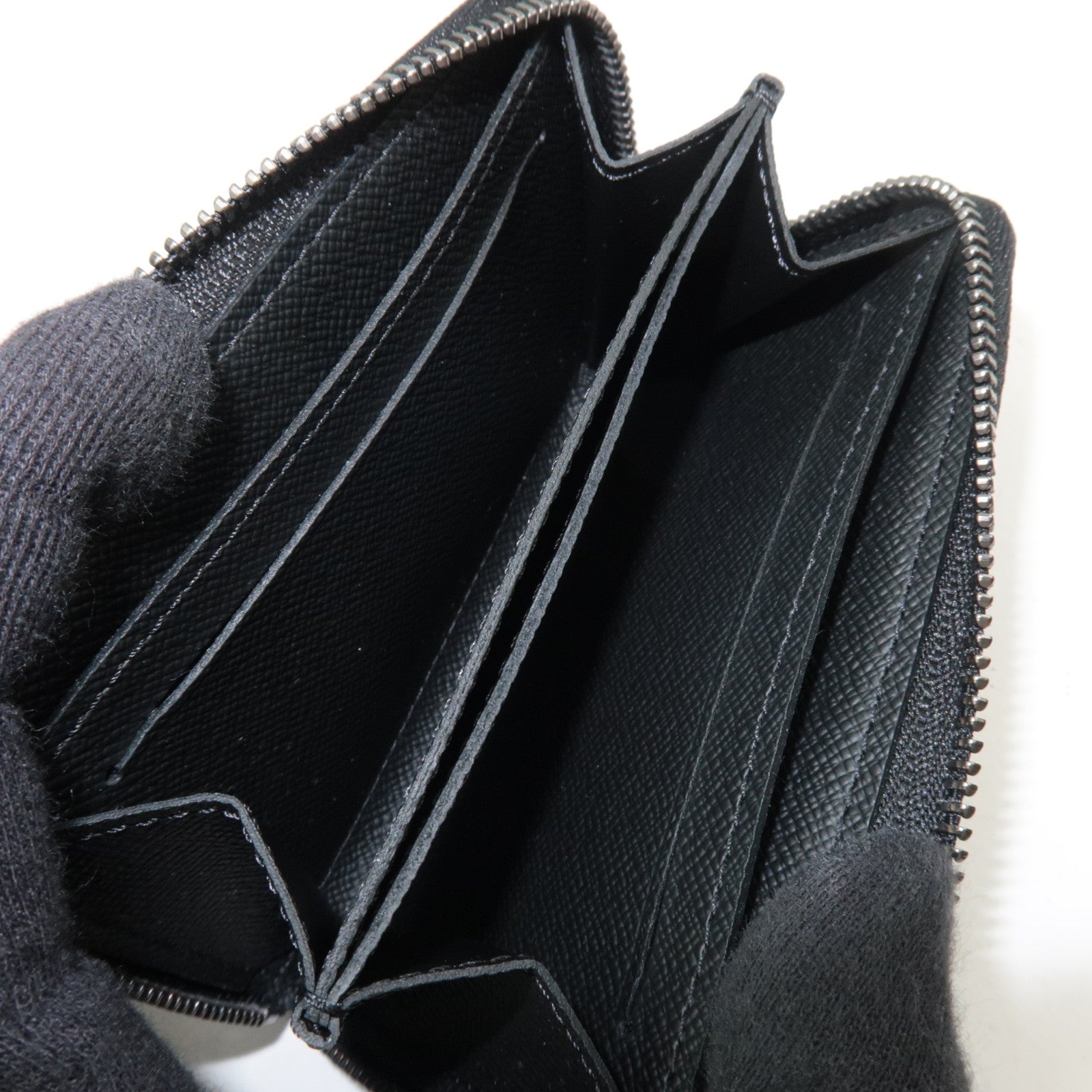 Louis Vuitton Monogram Eclipse Zippy Coin Purse M81662