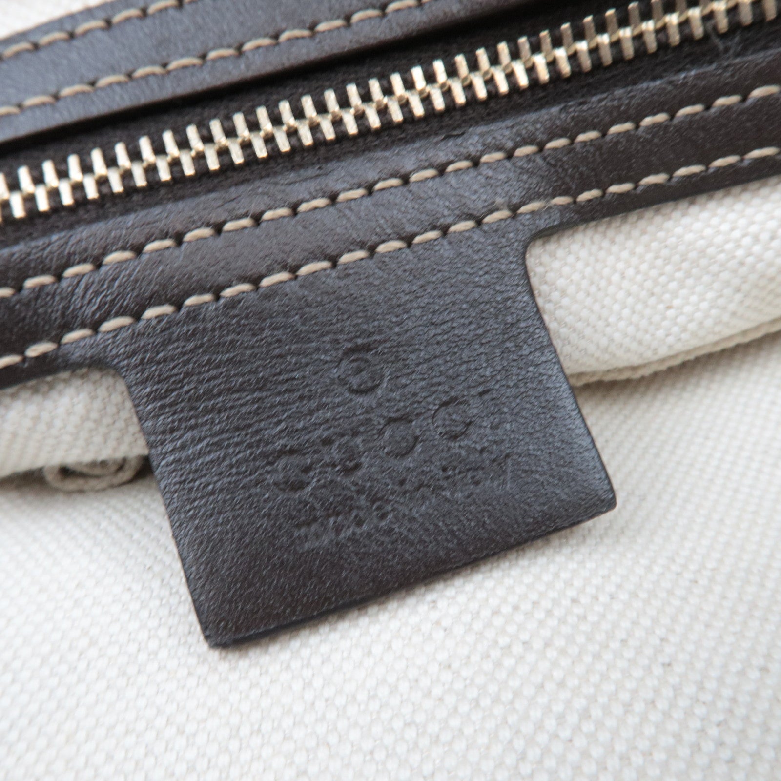 GUCCI Sherry 2Way Shoulder Bag GG Canvas Leather Beige 269894 *Strap