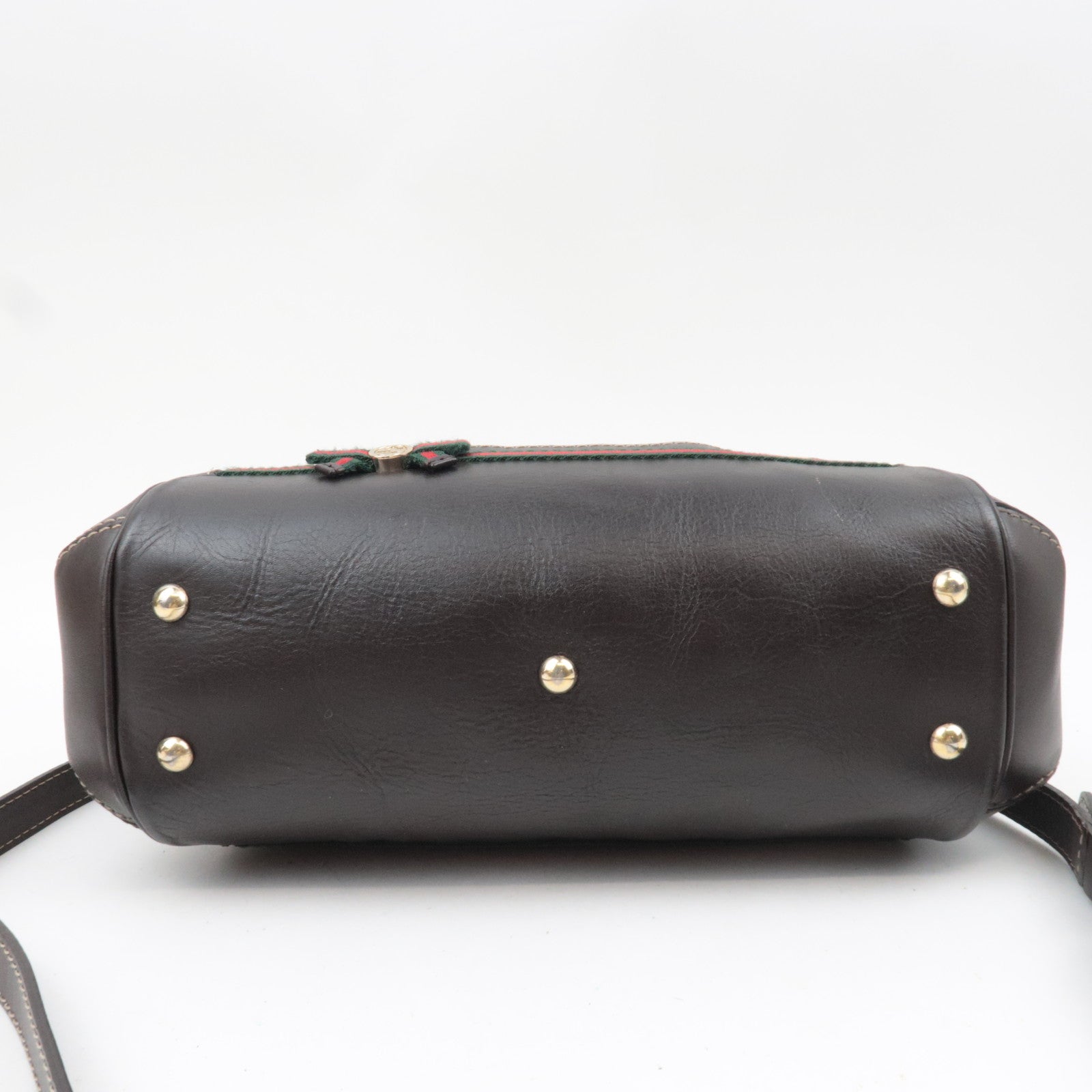 GUCCI Sherry 2Way Shoulder Bag GG Canvas Leather Beige 269894 *Strap