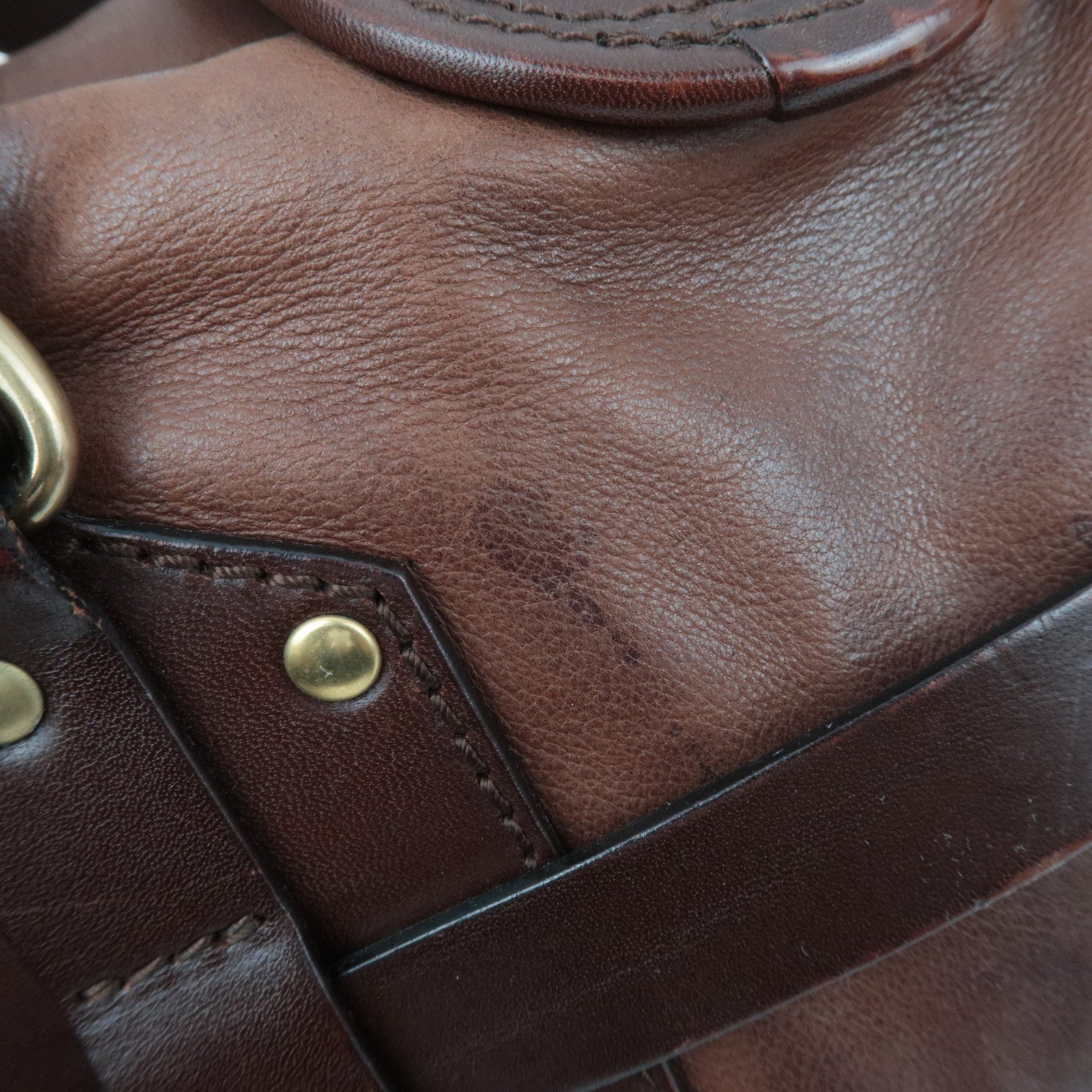 Chloe Kerala Leather Handbag Brown *Charm