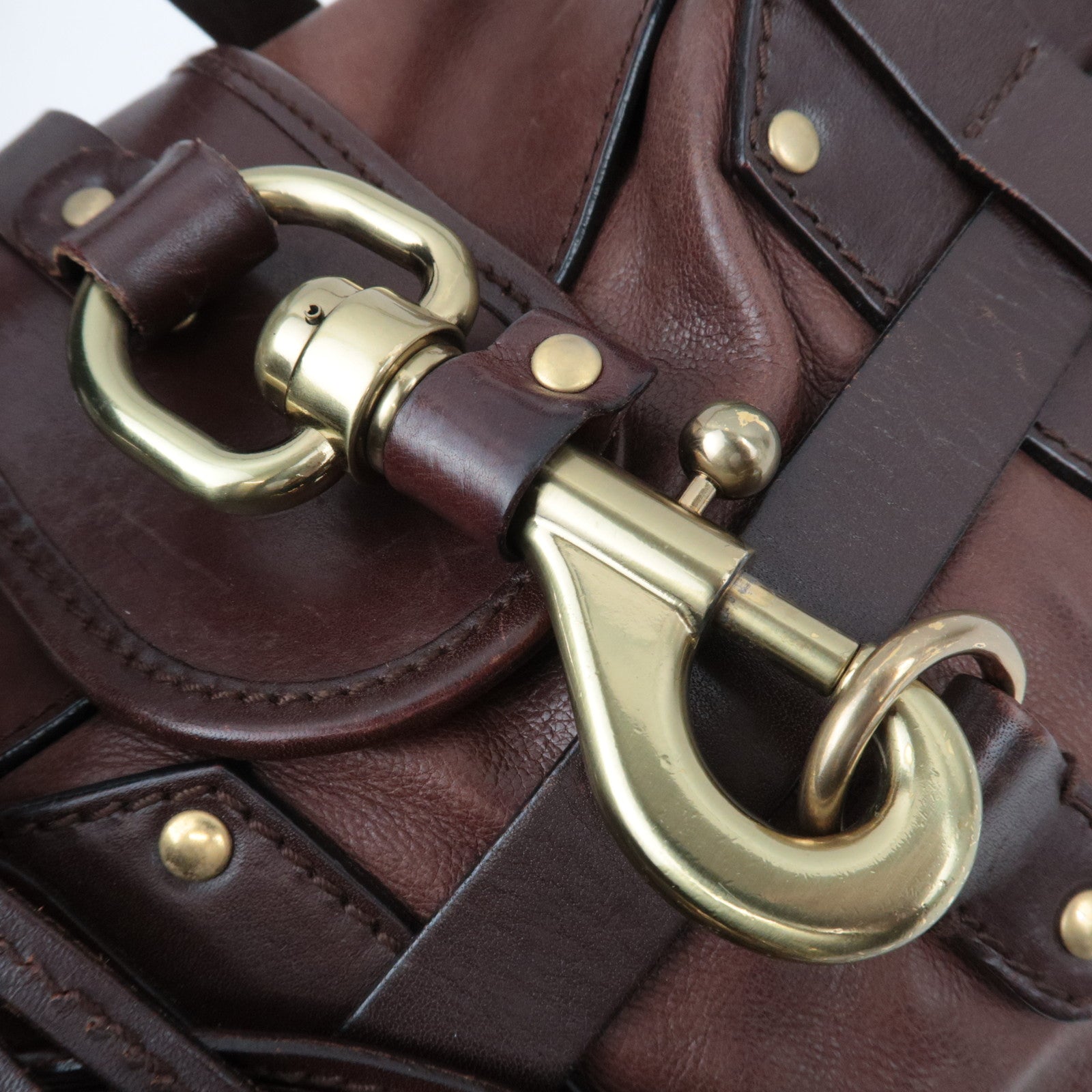 Chloe Kerala Leather Handbag Brown *Charm