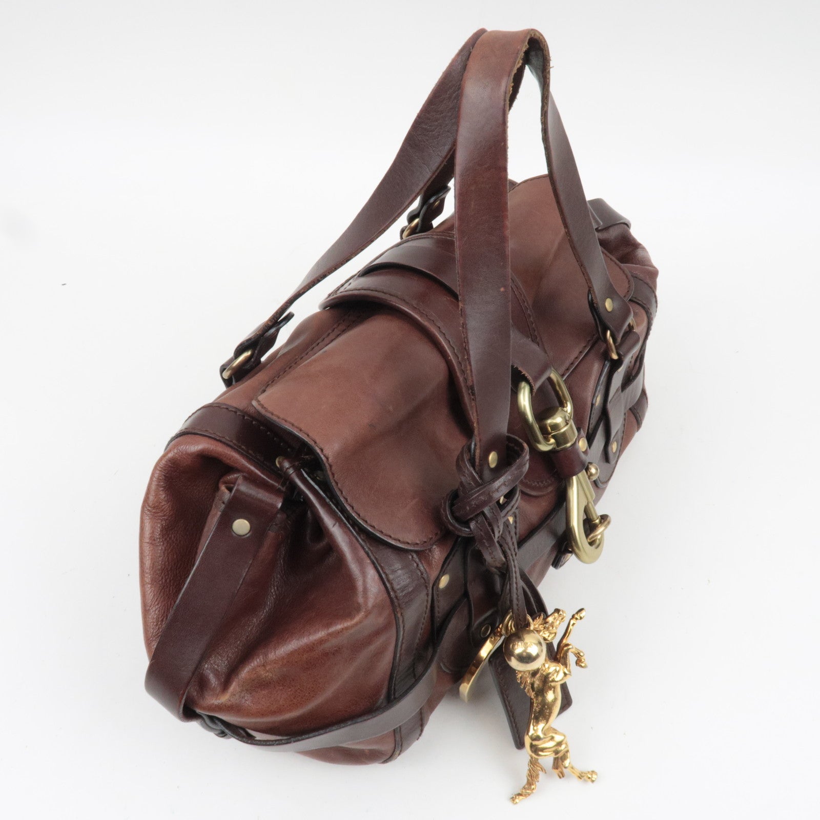 Chloe Kerala Leather Handbag Brown *Charm