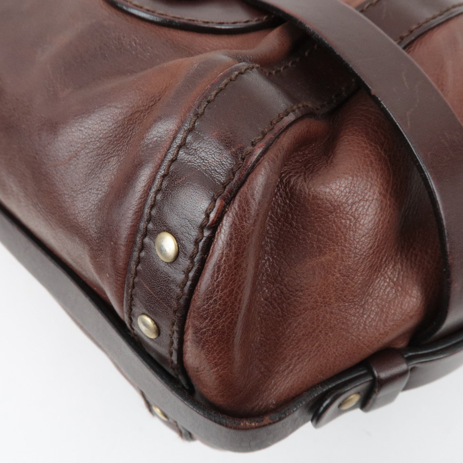 Chloe Kerala Leather Handbag Brown *Charm