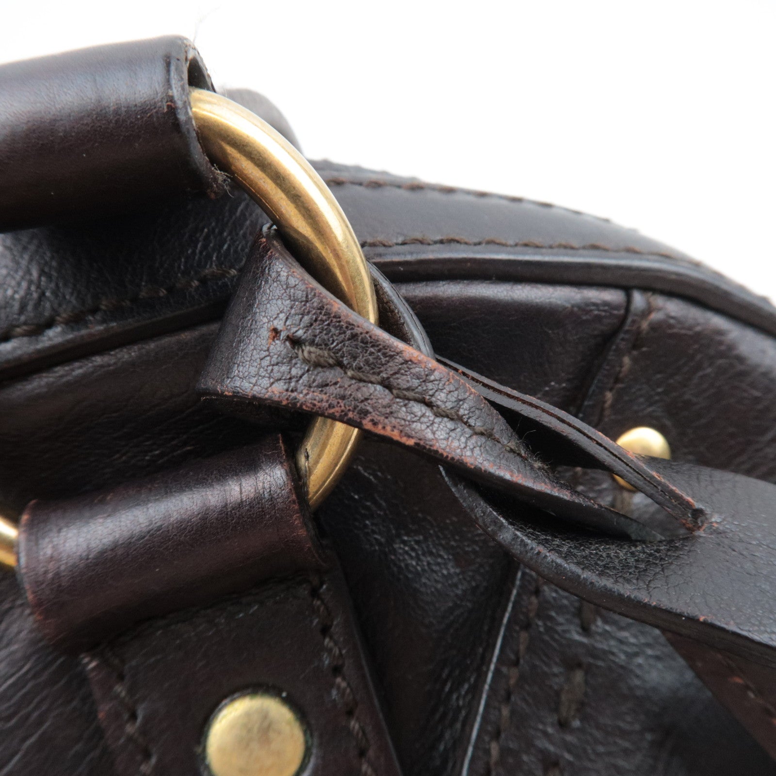 SAINT LAURENT YSL Muse Leather Shoulder Bag Brown *Key Lock, Clochette