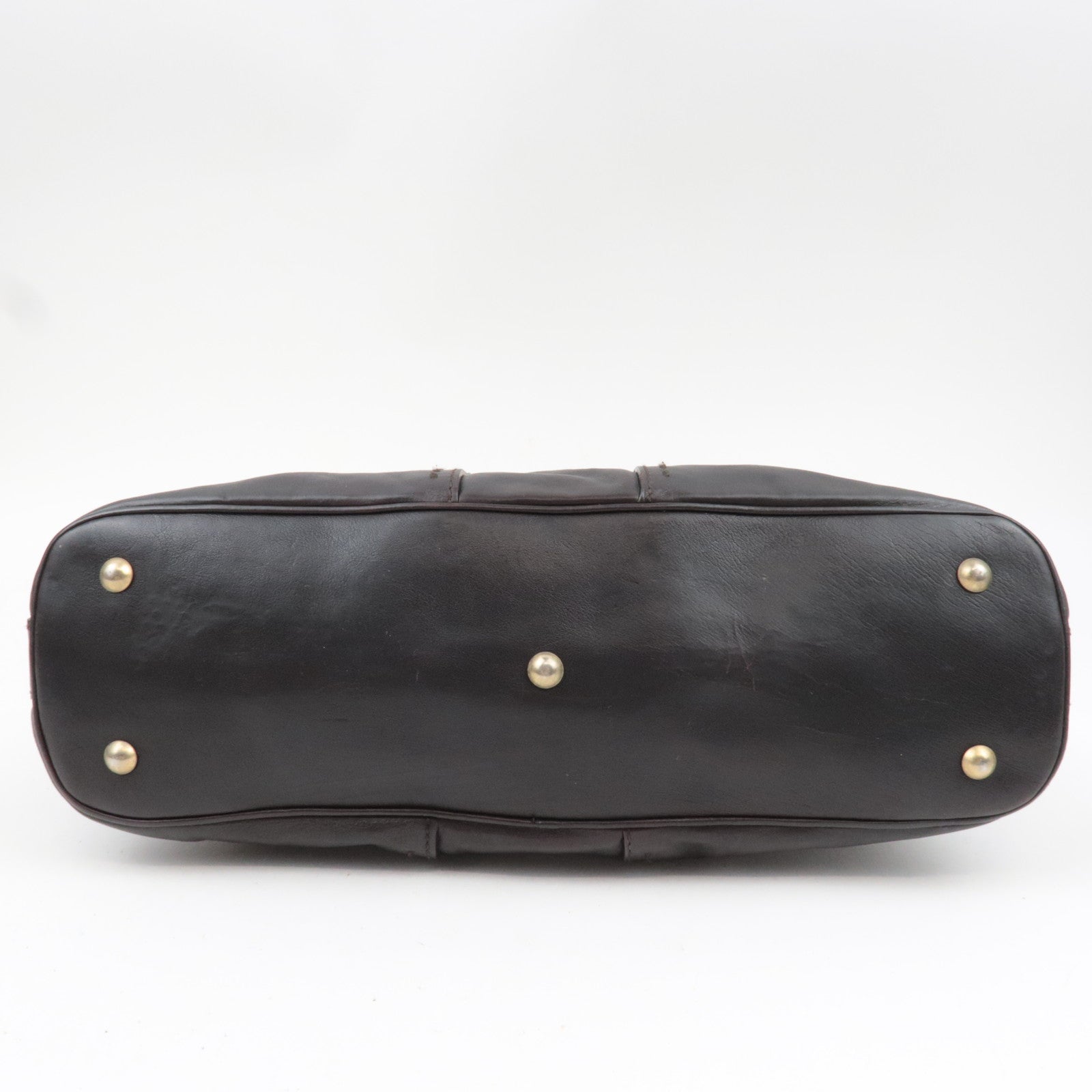 SAINT LAURENT YSL Muse Leather Shoulder Bag Brown *Key Lock, Clochette