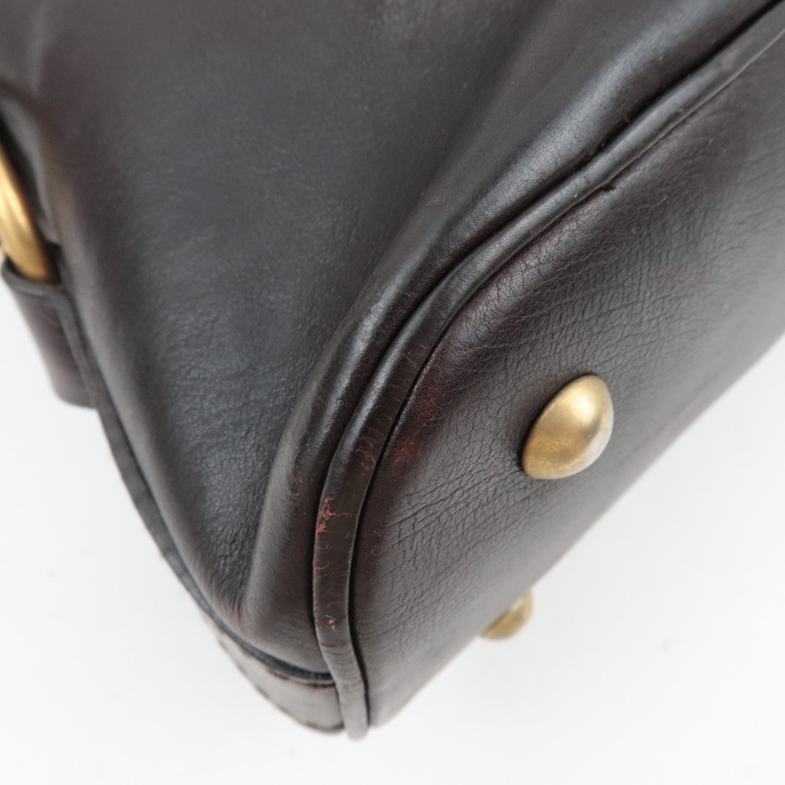 SAINT LAURENT YSL Muse Leather Shoulder Bag Brown *Key Lock, Clochette