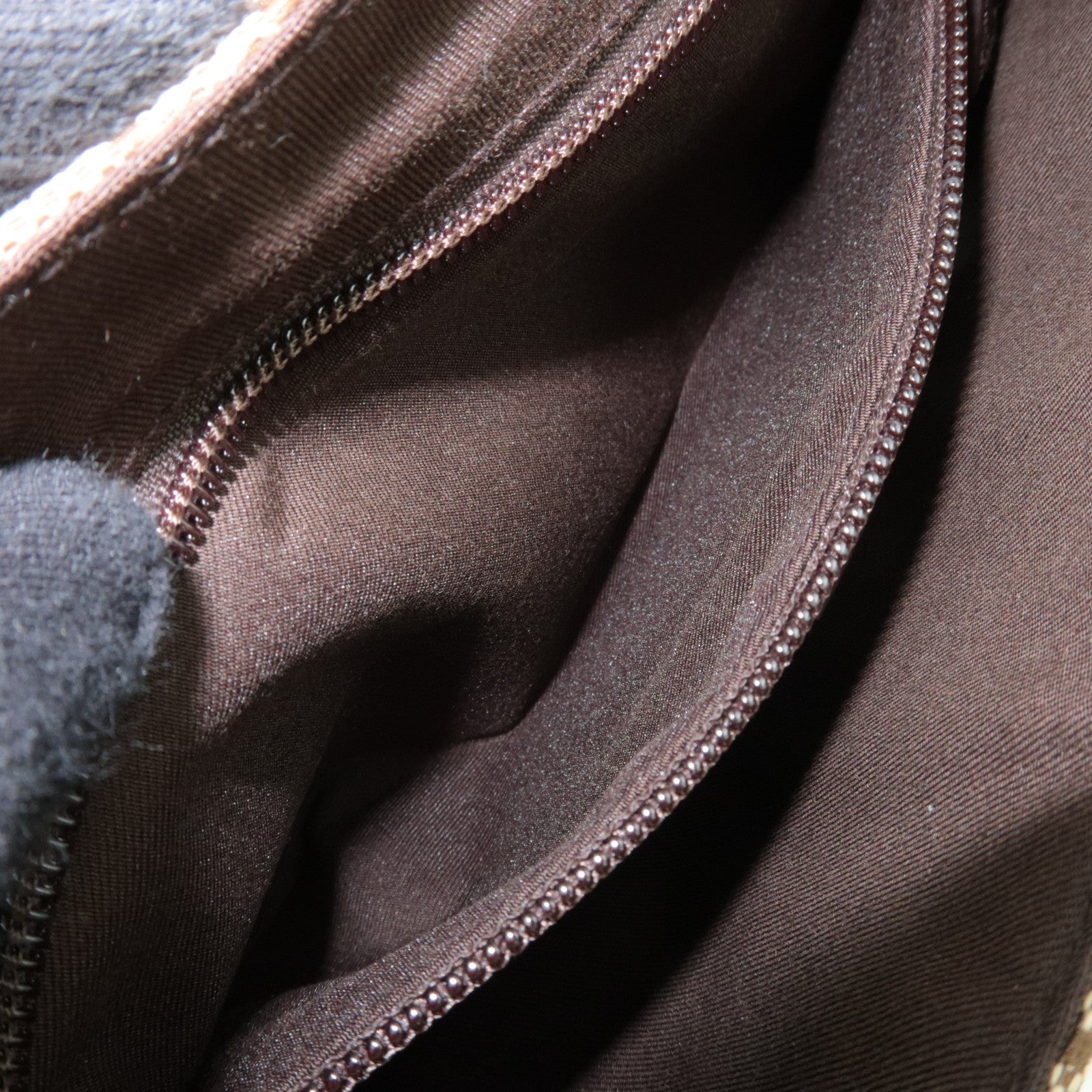 GUCCI GG Canvas Leather Body Bag Waist Pouch Beige Brown 145851 *Dust bag