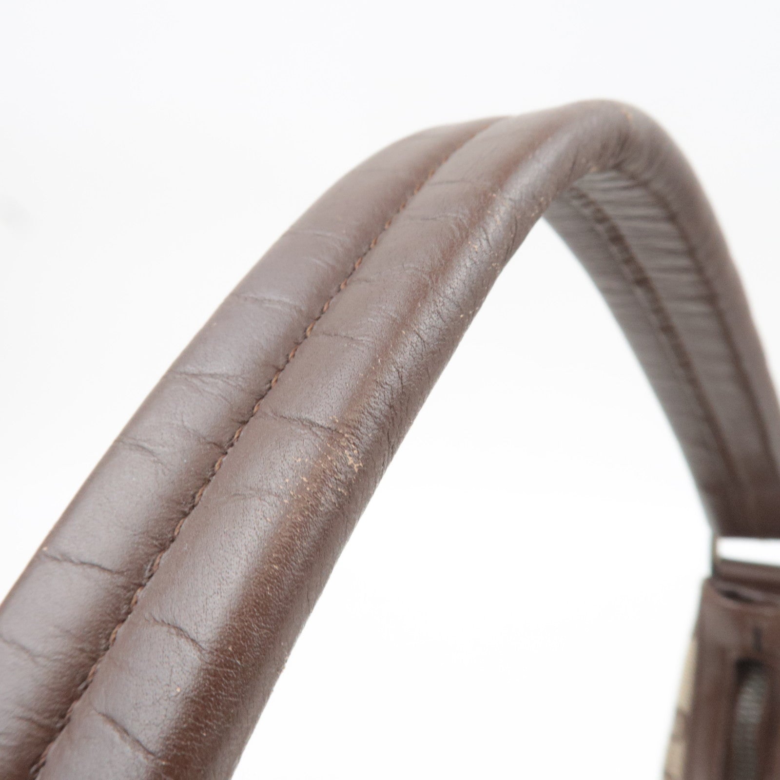 GUCCI GG Canvas Leather Shoulder Bag Beige Brown 001.4299